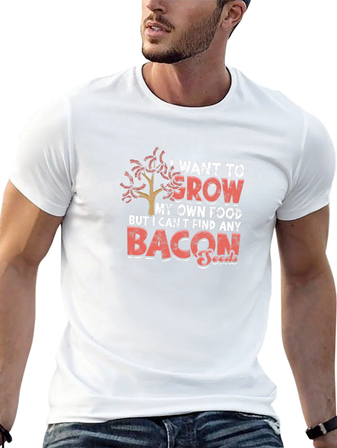 Funny I Want To Grow Bacon Seeds T-Shirt