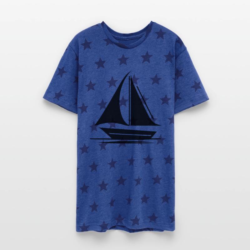 Small Sailing Boat With Set Sails