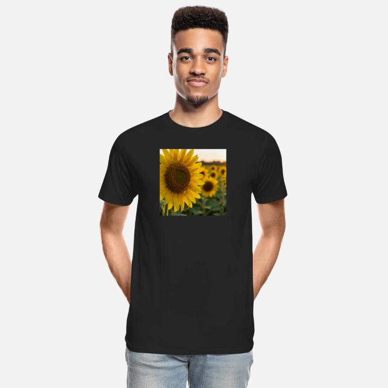 Sunflower Field Nature Print Tee