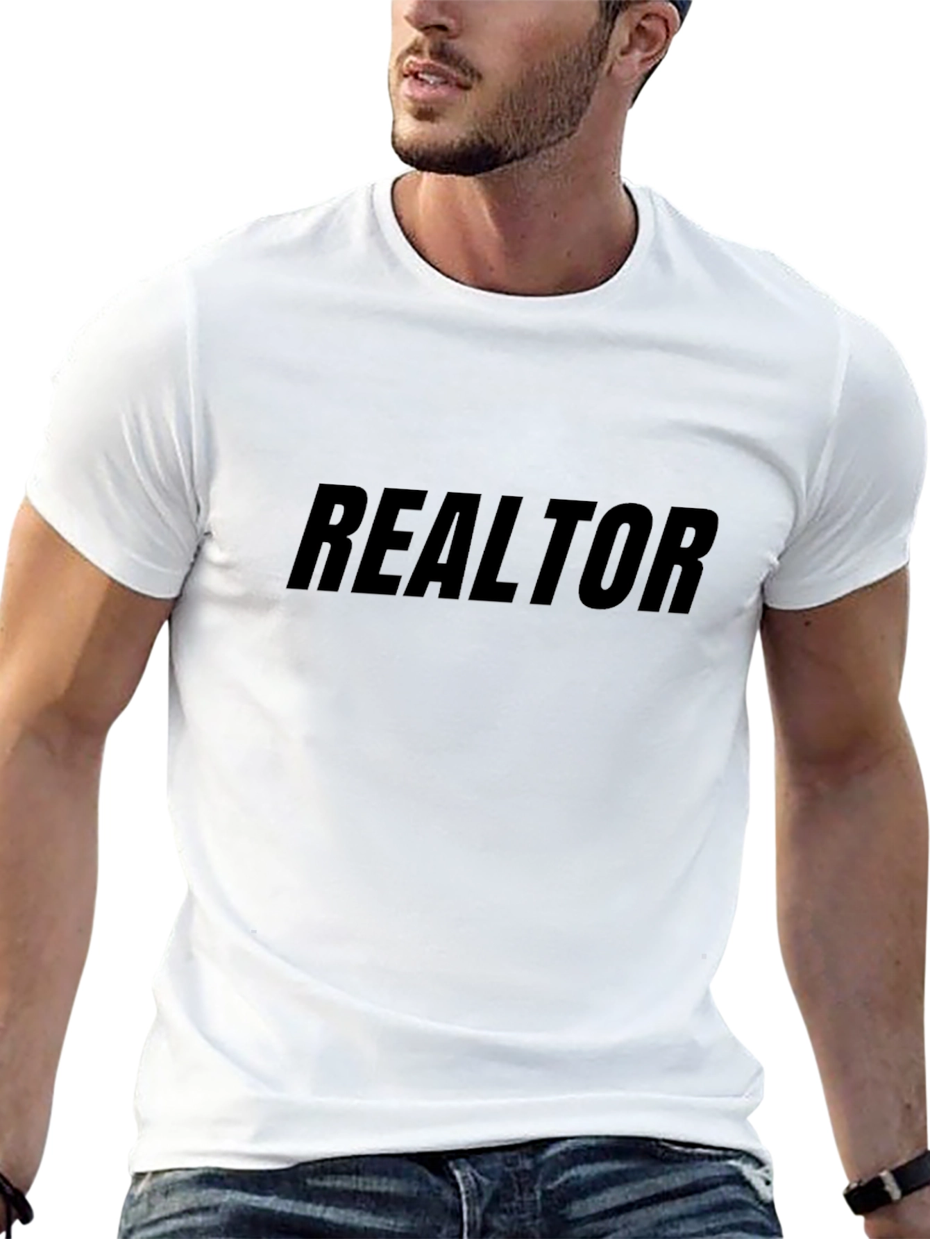 Realtor Black T-Shirt - Professional Style