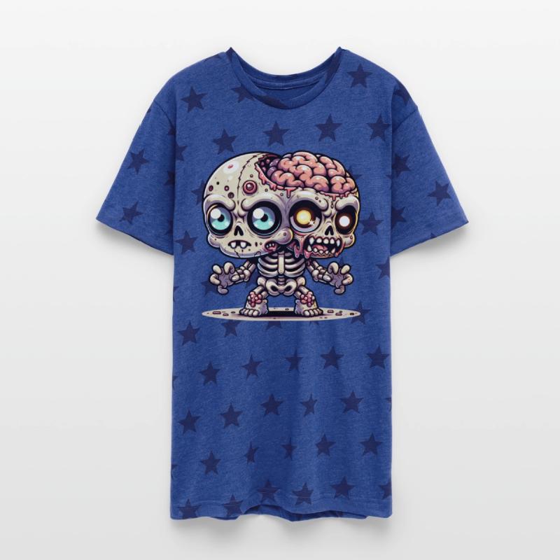 Two-Headed Zombie Skeleton – Creepy Mutant Brain