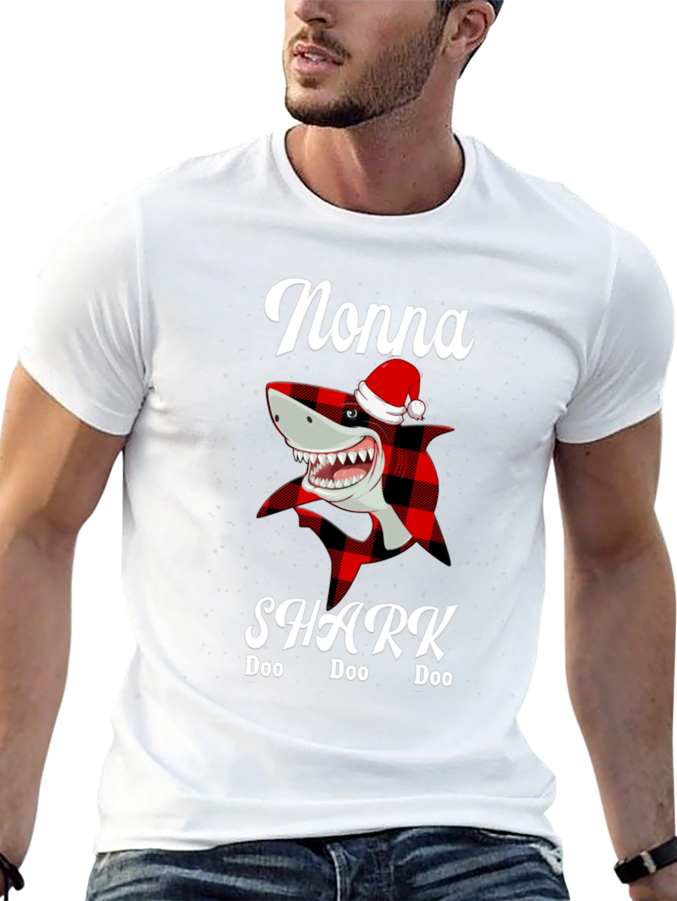 Nonna Shark Doo Doo T-Shirt - Holiday Christmas