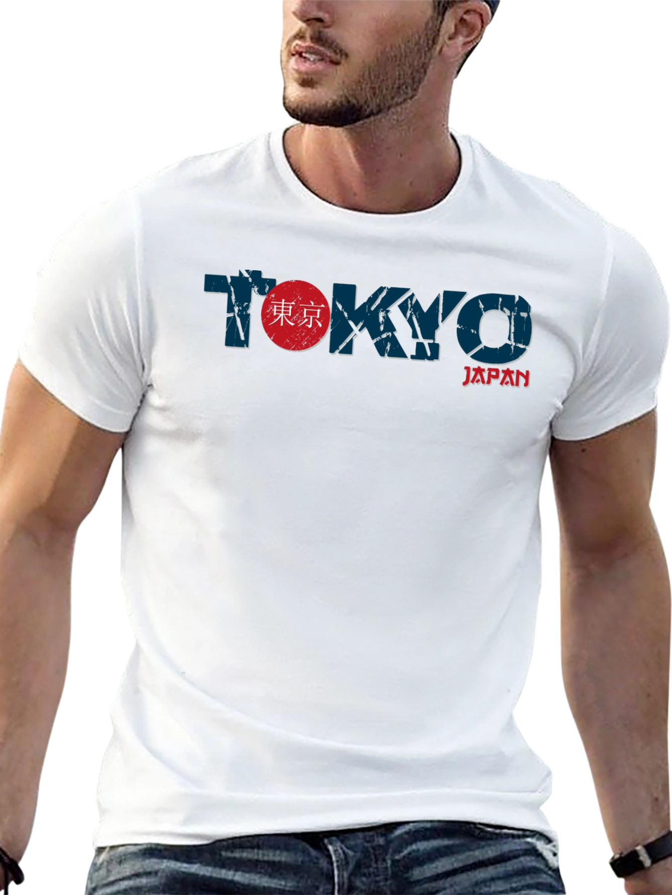 Tokyo Japan Graphic Print Mens T-Shirt