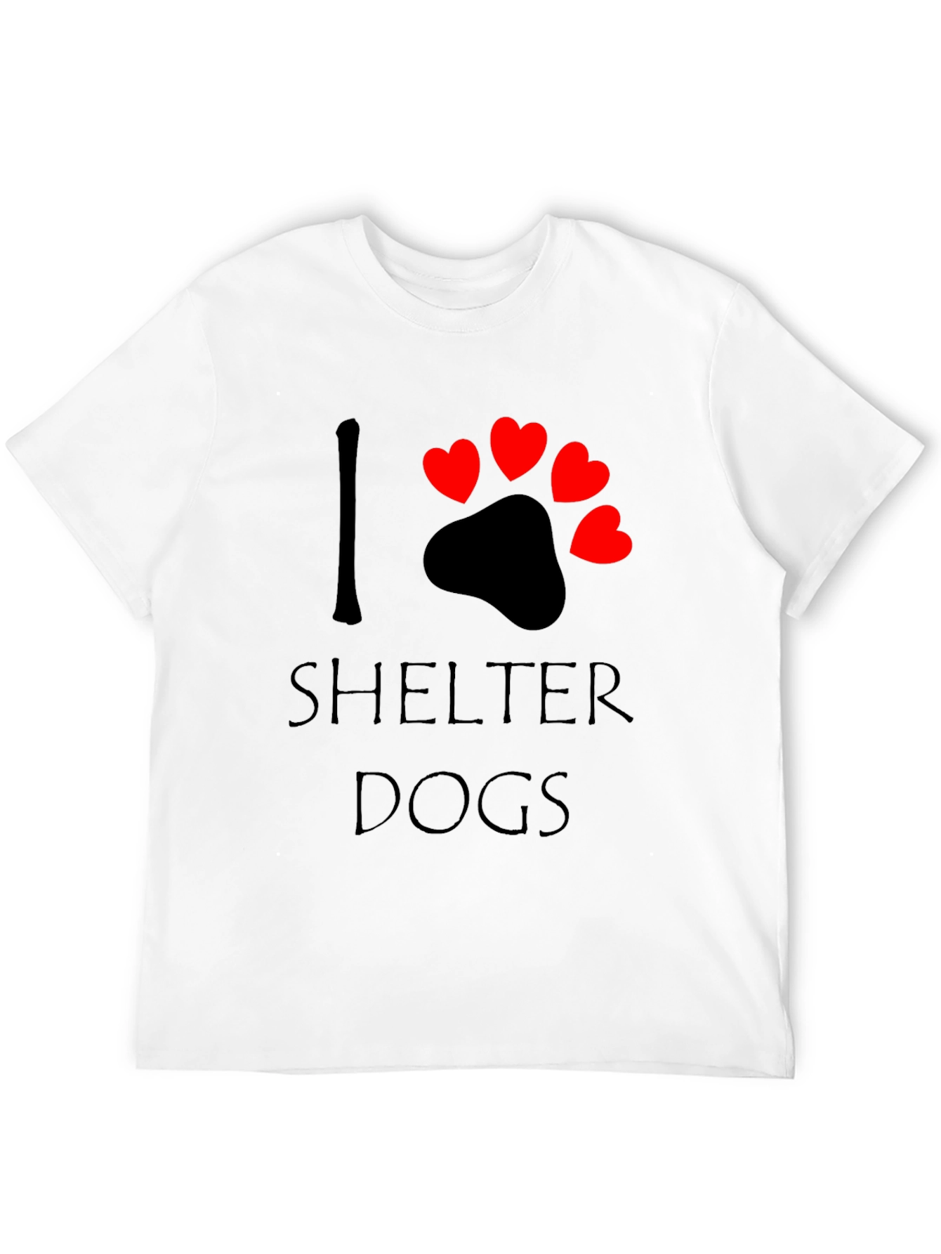 I Love Shelter Dogs T-Shirt – Rescue Dog Lover Graphic Tee Gift