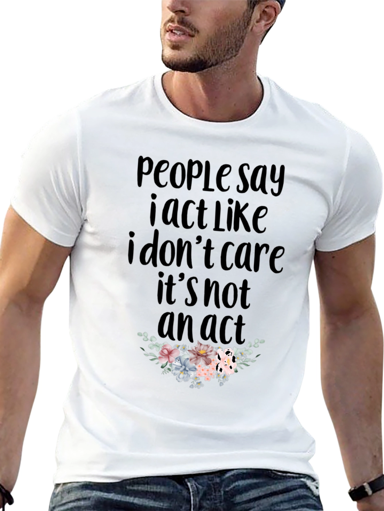 I Dont Care T-Shirt - Funny Slogan Tee