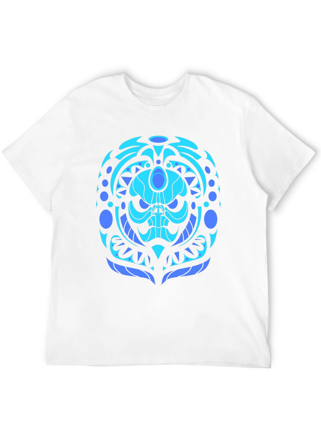 Cool Blue Skull Graphic Tee