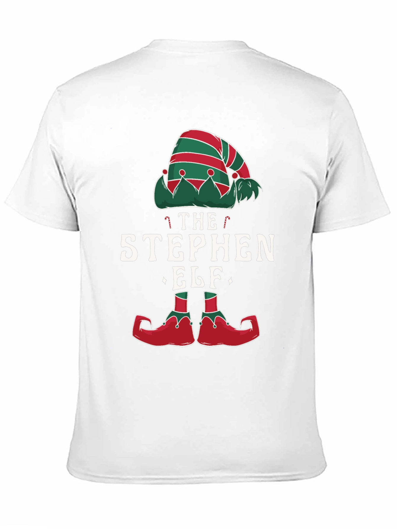 Personalized Stephen Elf Christmas T-Shirt Holiday Tee