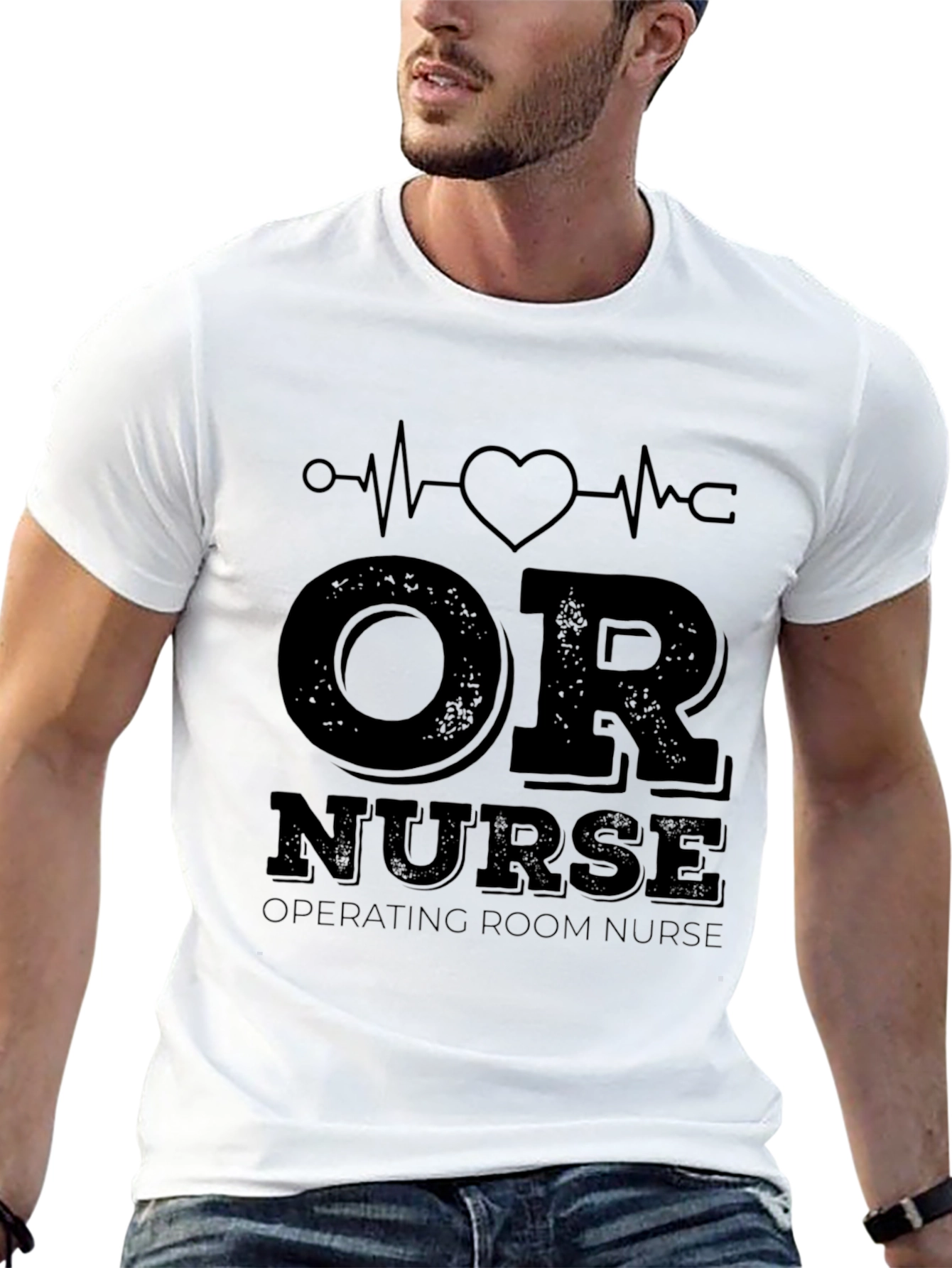 OR Nurse Heartbeat T-Shirt - Operating Room Apparel