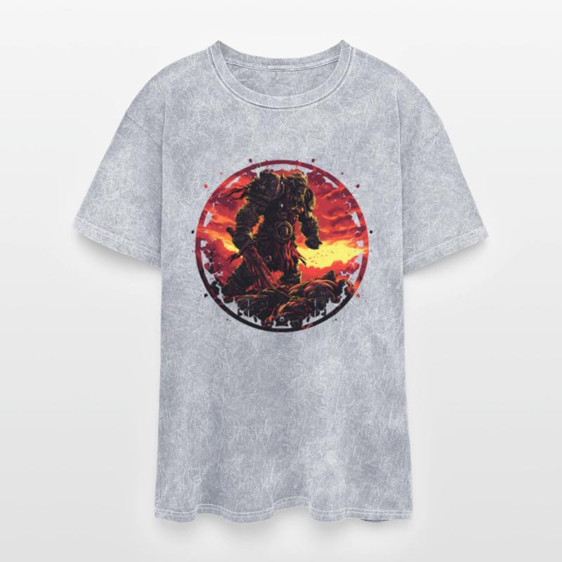 Warrior In Epic Battle Scene