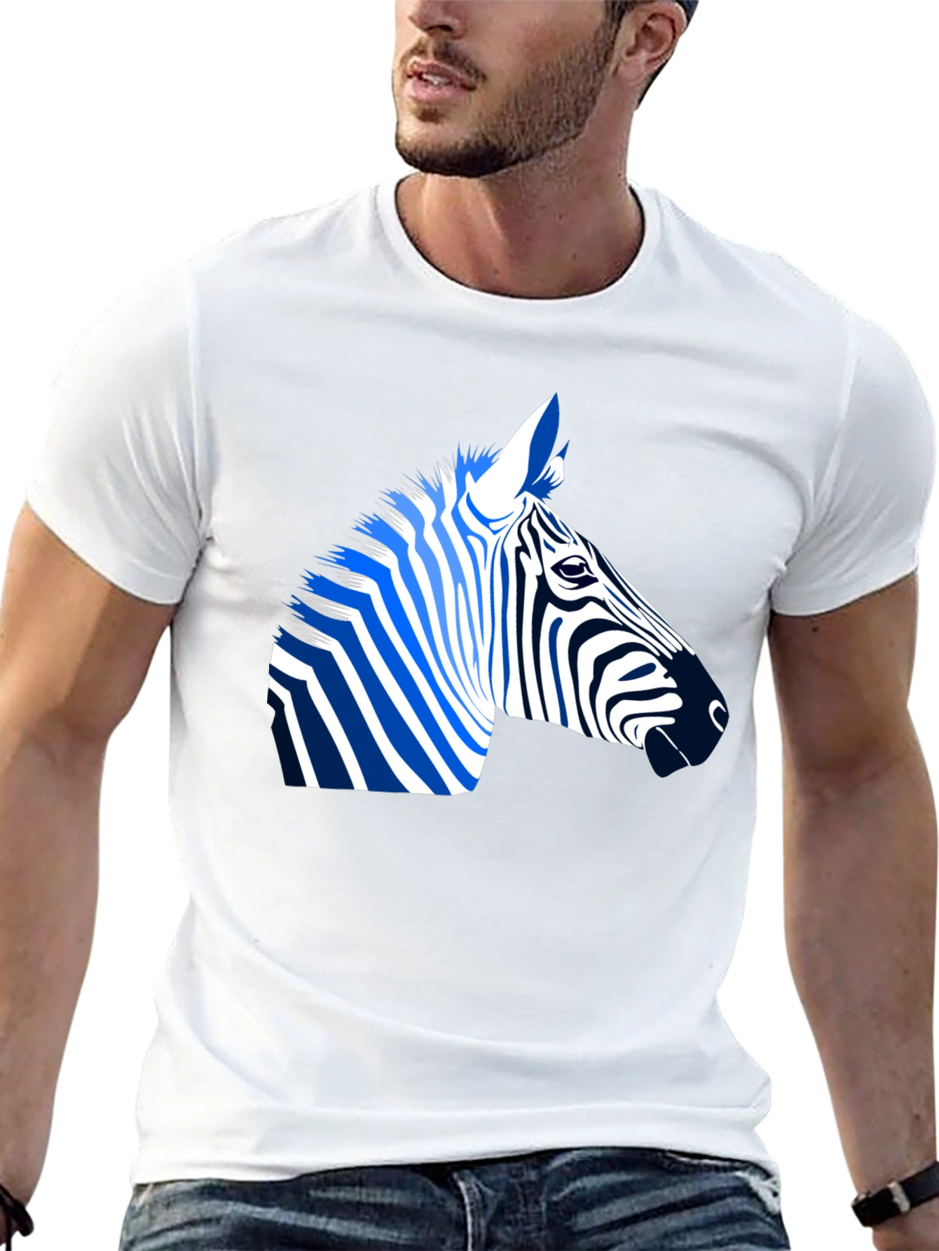 Zebra Graphic Tee - Cool Animal Design Shirt