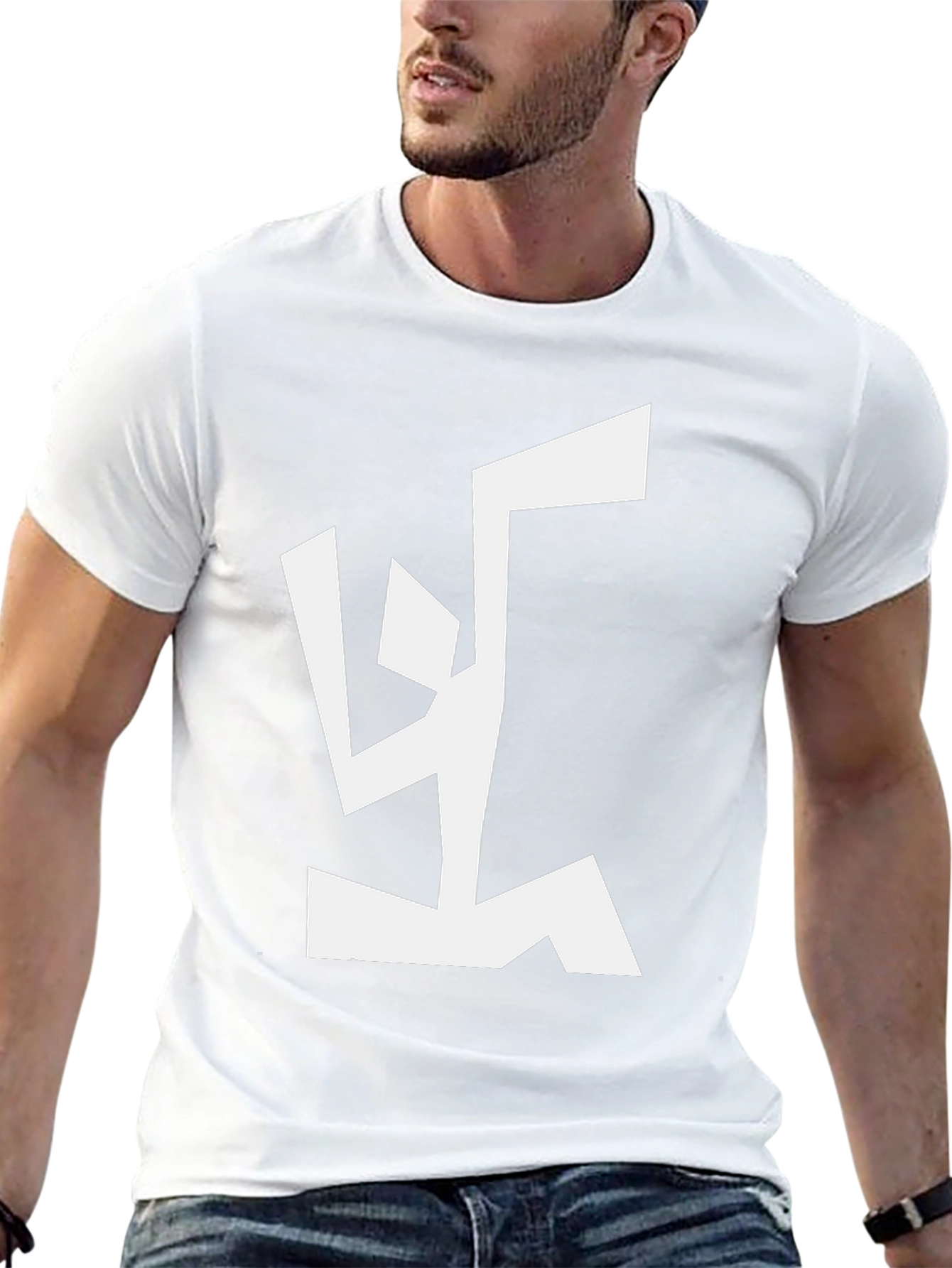 Abstract Graphic Tee - Modern Black T-Shirt
