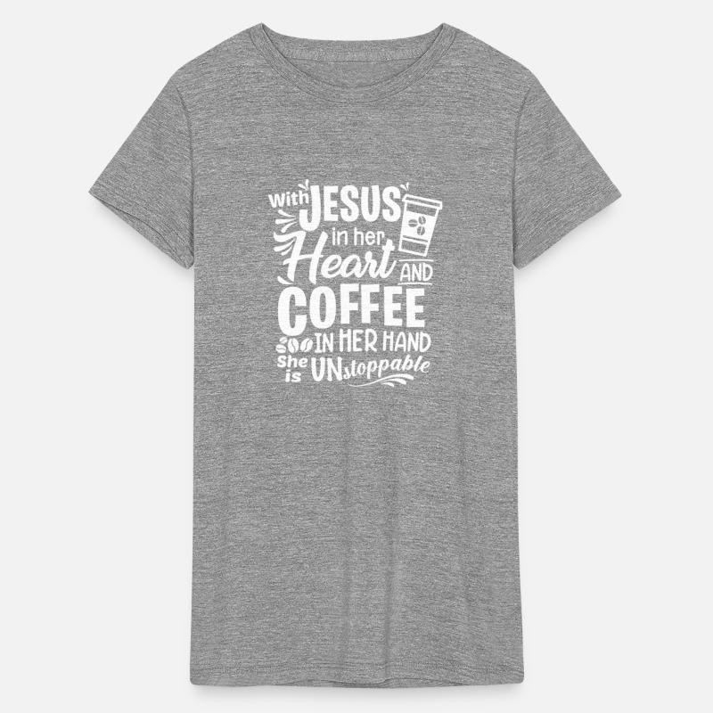 With Jesus in Her Heart and Coffee in her hand