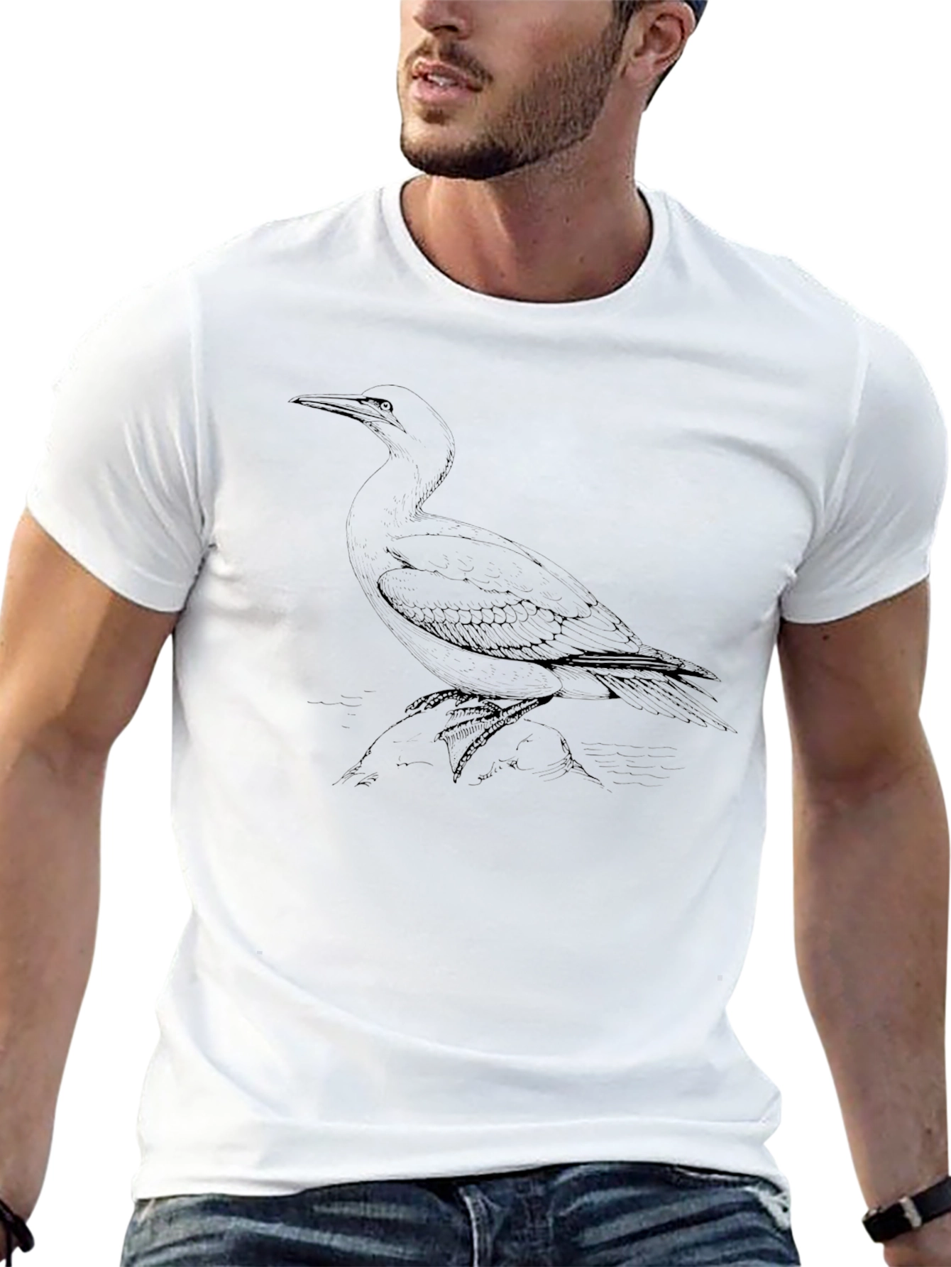 Black Bird Graphic T-Shirt - Stylish Casual Tee
