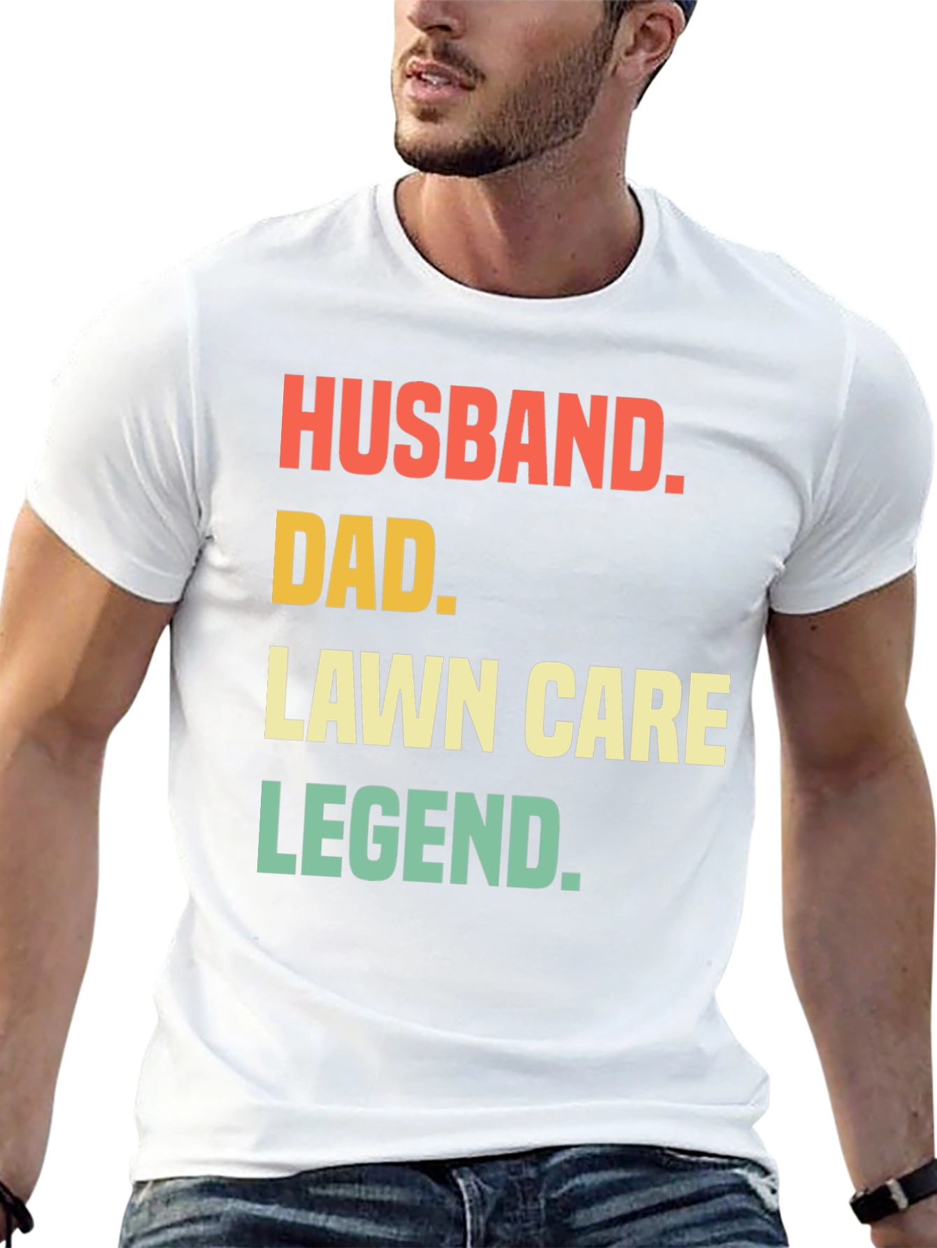 Husband Dad Lawn Care Legend Graphic Tee