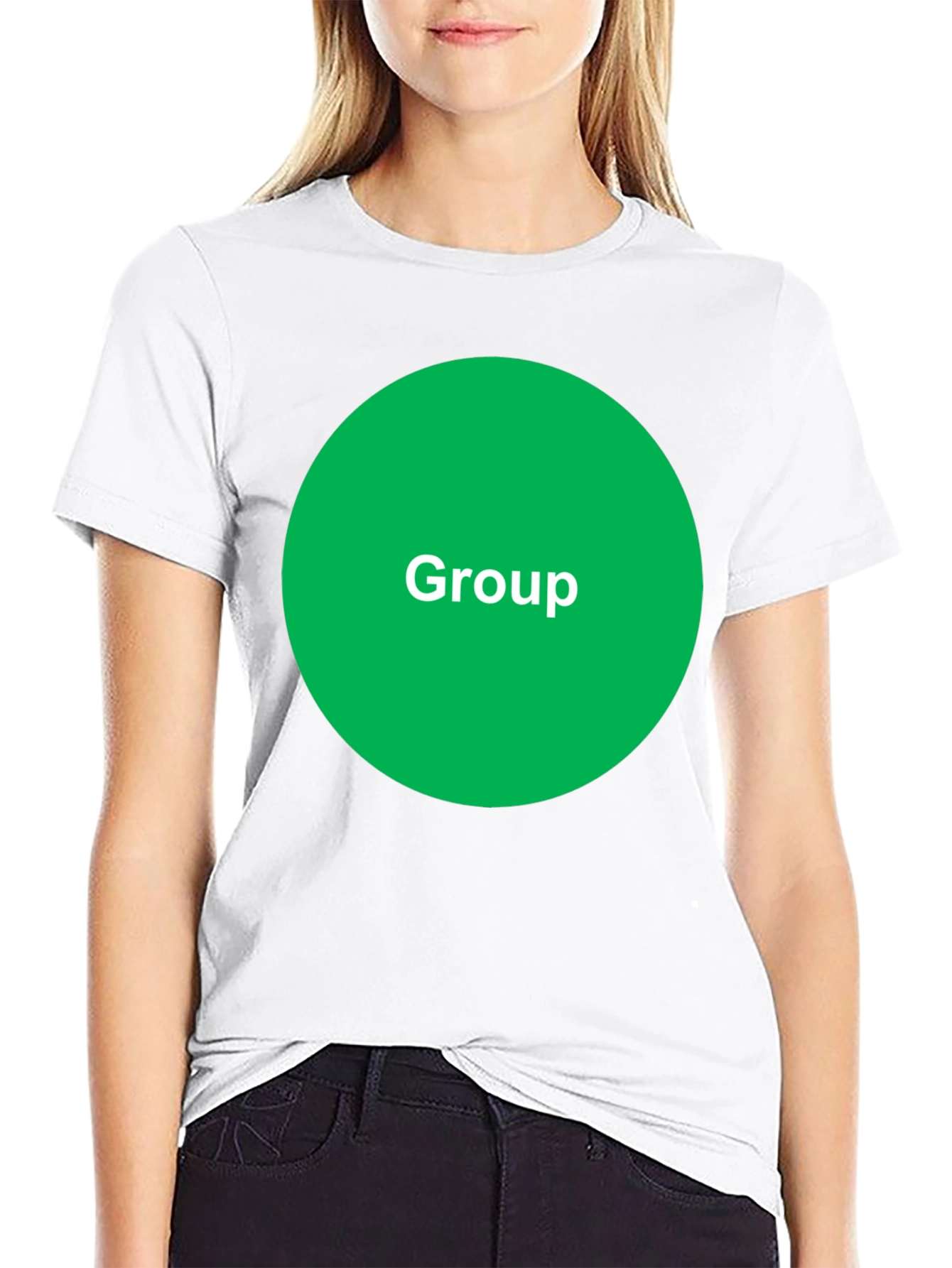 Group Green Circle Black T-Shirt