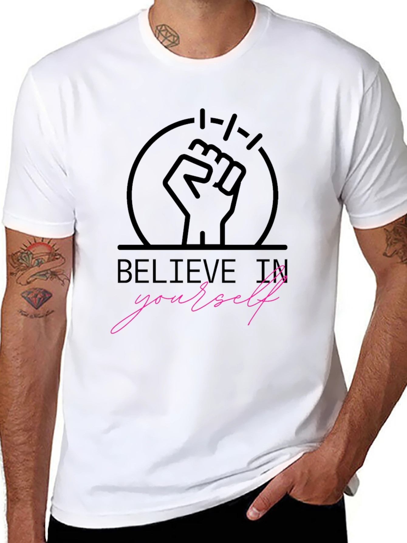 Believe In Yourself Graphic Tee - Motivational T-Shirt