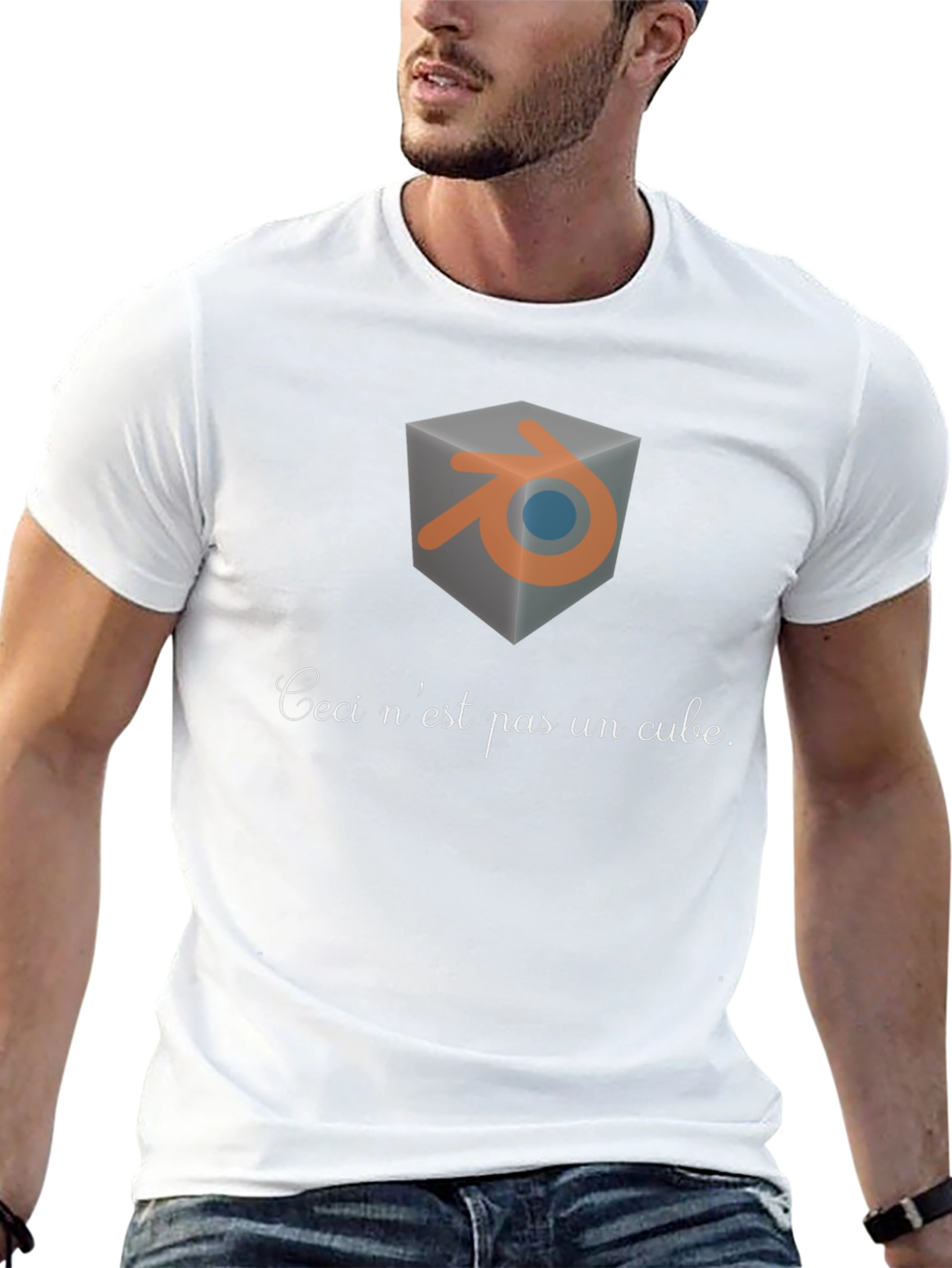 Blender Ceci nest pas un cube T-shirt
