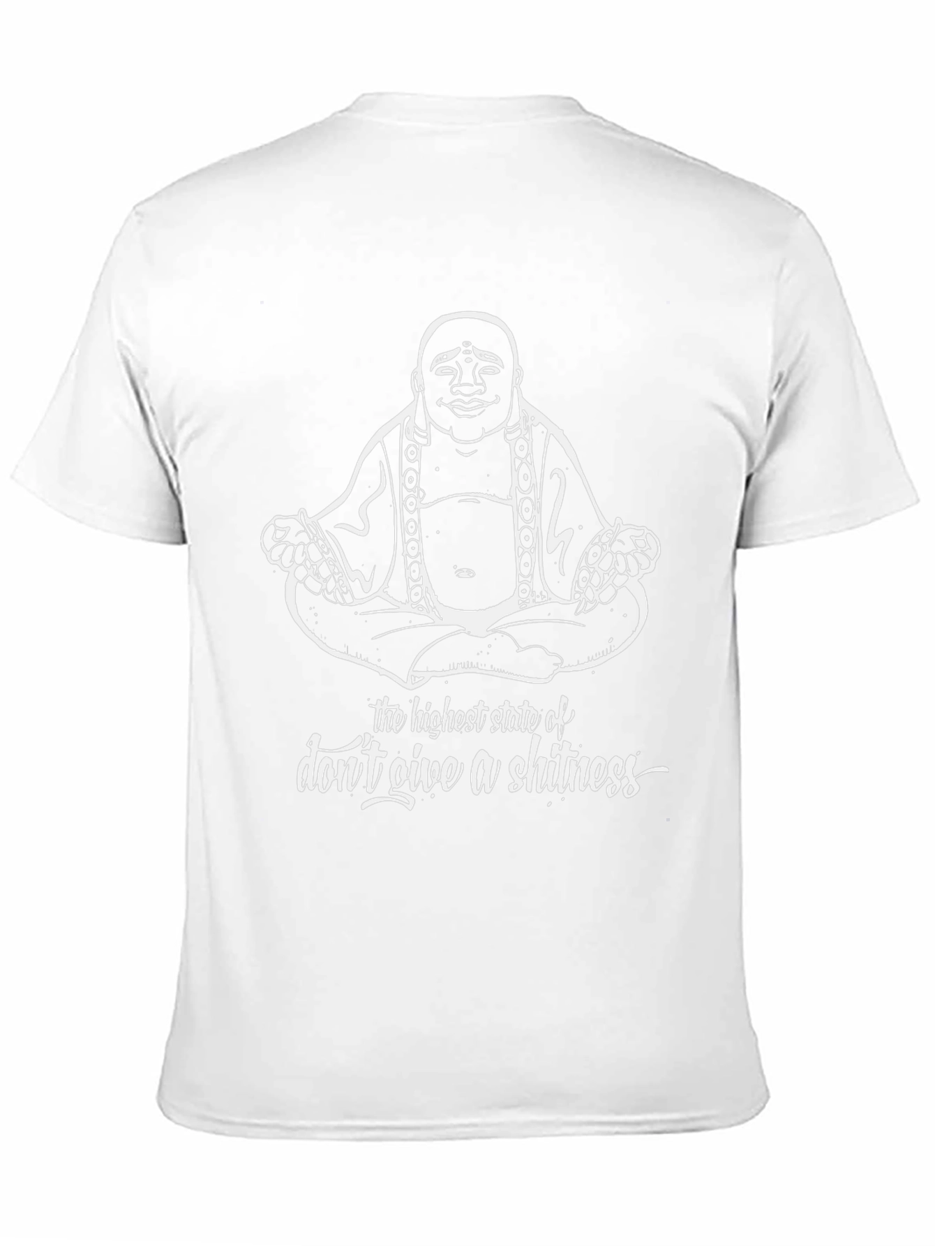Buddha Dont Give a Shitness Graphic T-Shirt