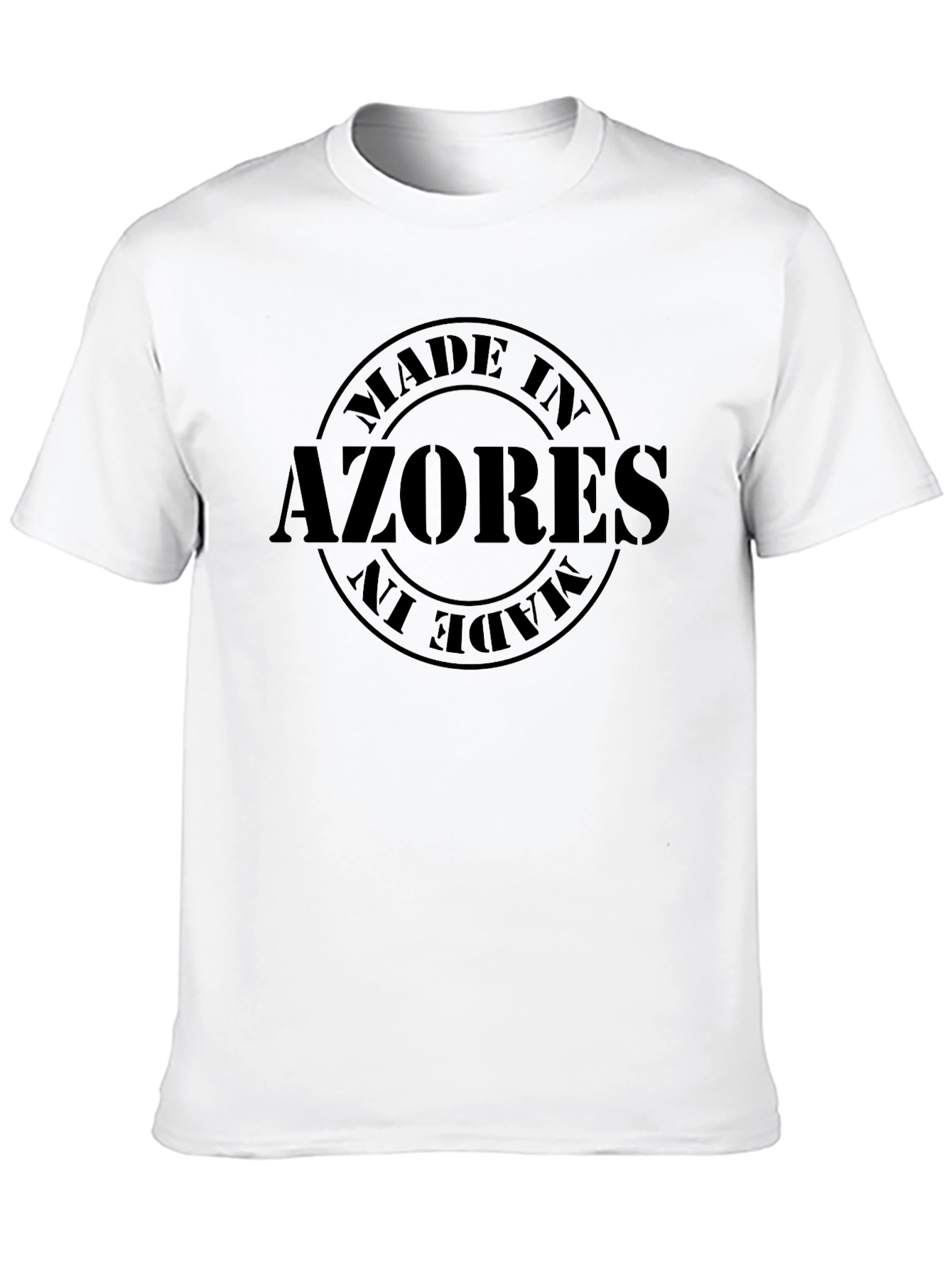 Made in Azores T-Shirt - Black Casual Tee