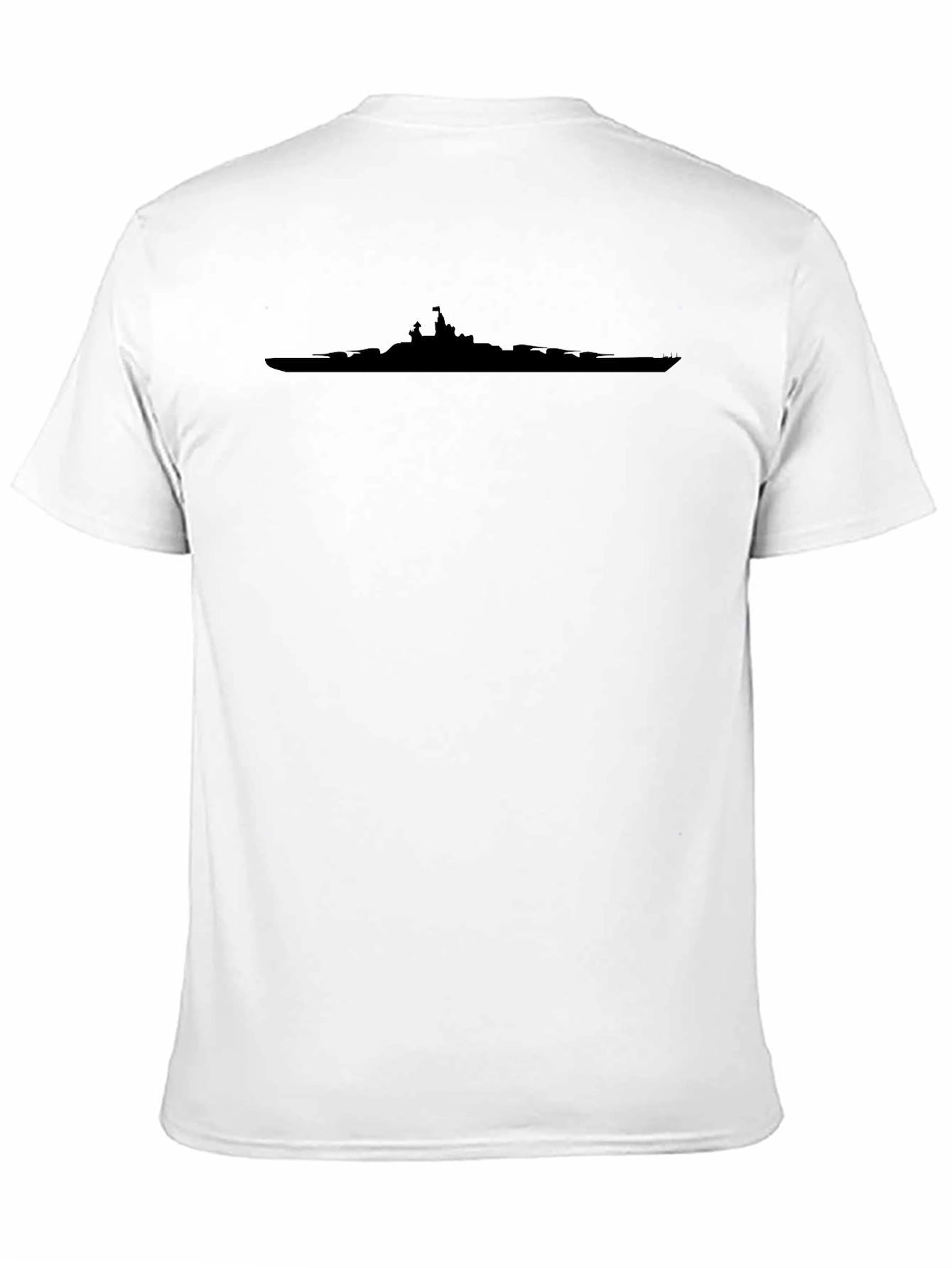 Black Battleship Silhouette T-Shirt