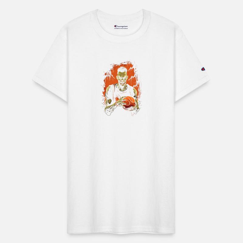 Zombie Basketball Player Dunker Tee Halloween