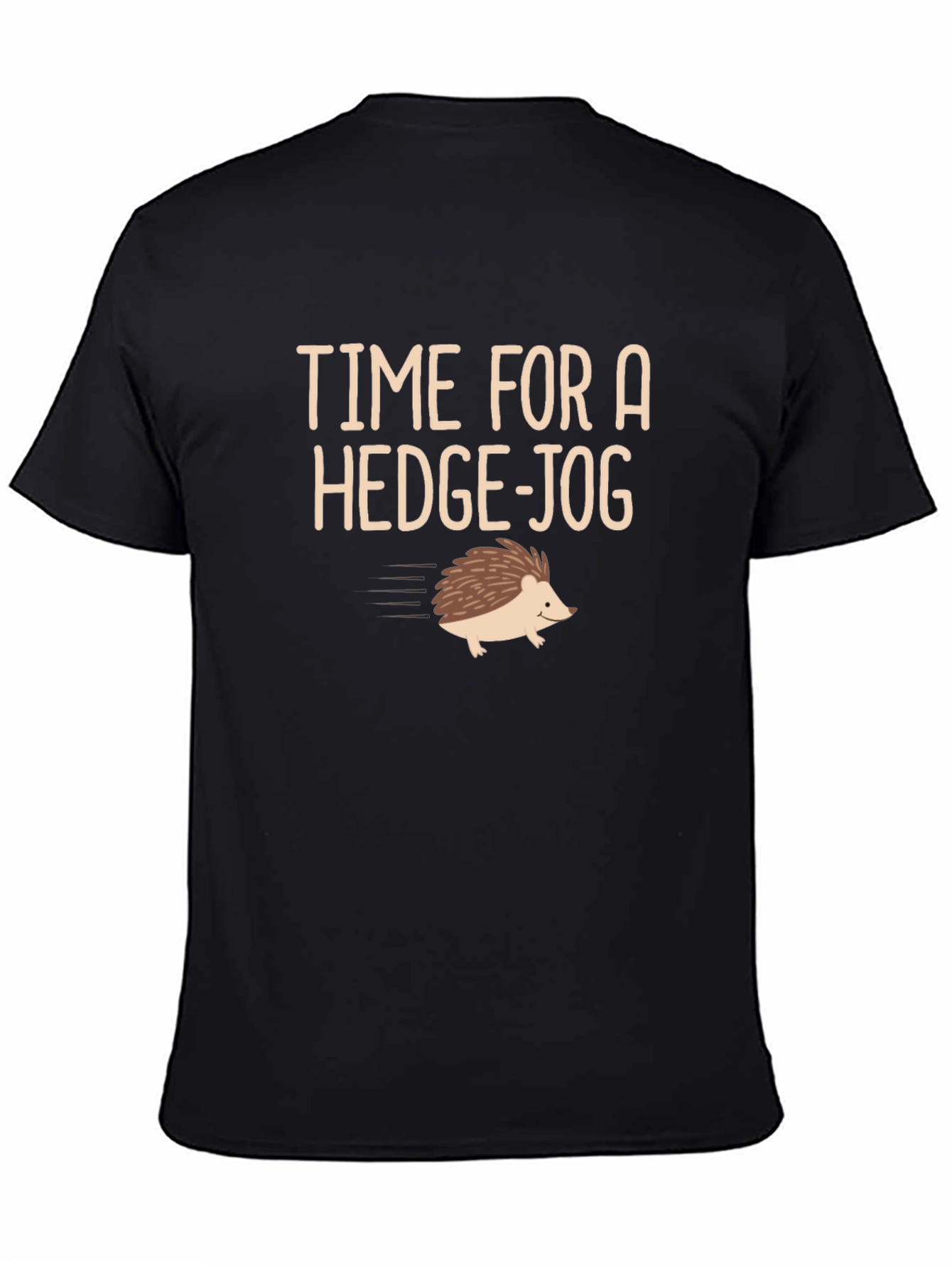 Time for a Hedge-Jog Black T-Shirt