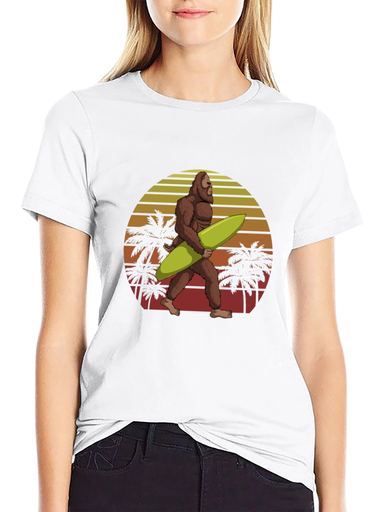 Sasquatch Surfer Graphic Tee
