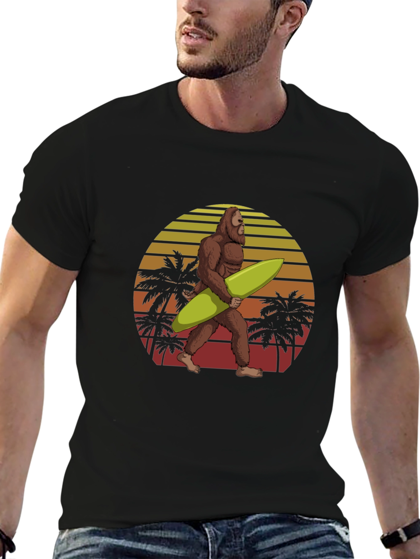 Sasquatch Surfer Graphic Tee