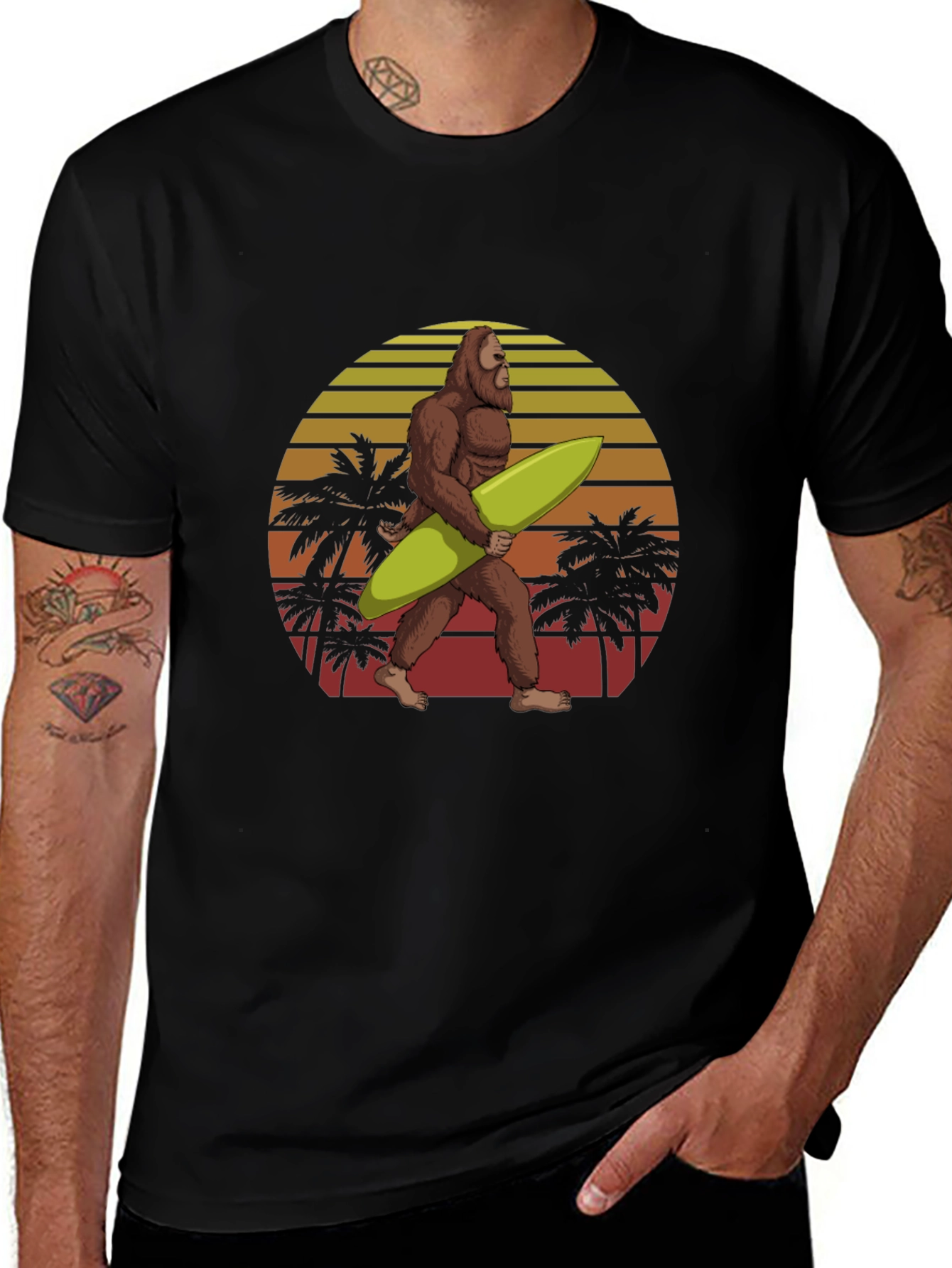 Sasquatch Surfer Graphic Tee