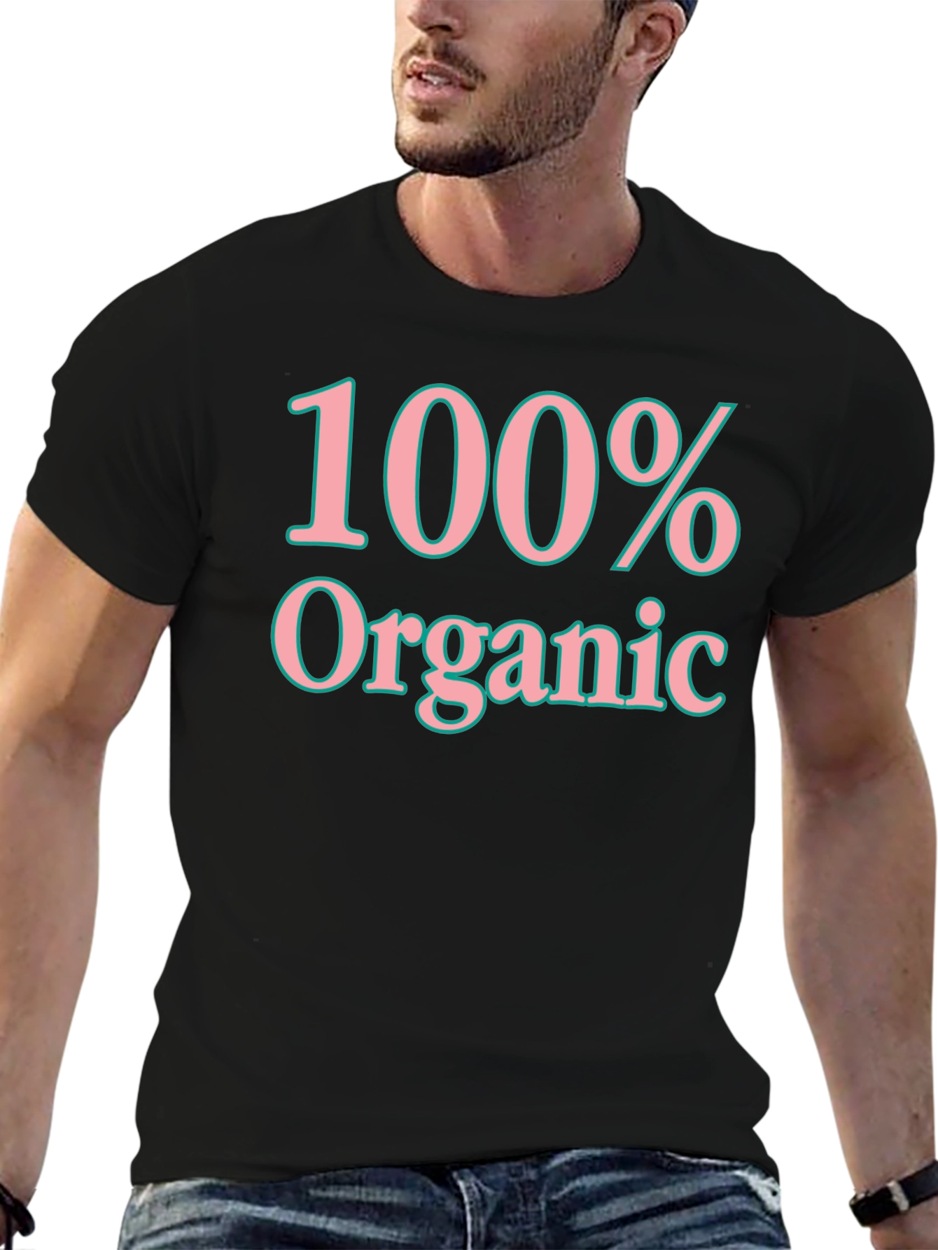 100% Organic Graphic T-Shirt - Soft Cotton Blend