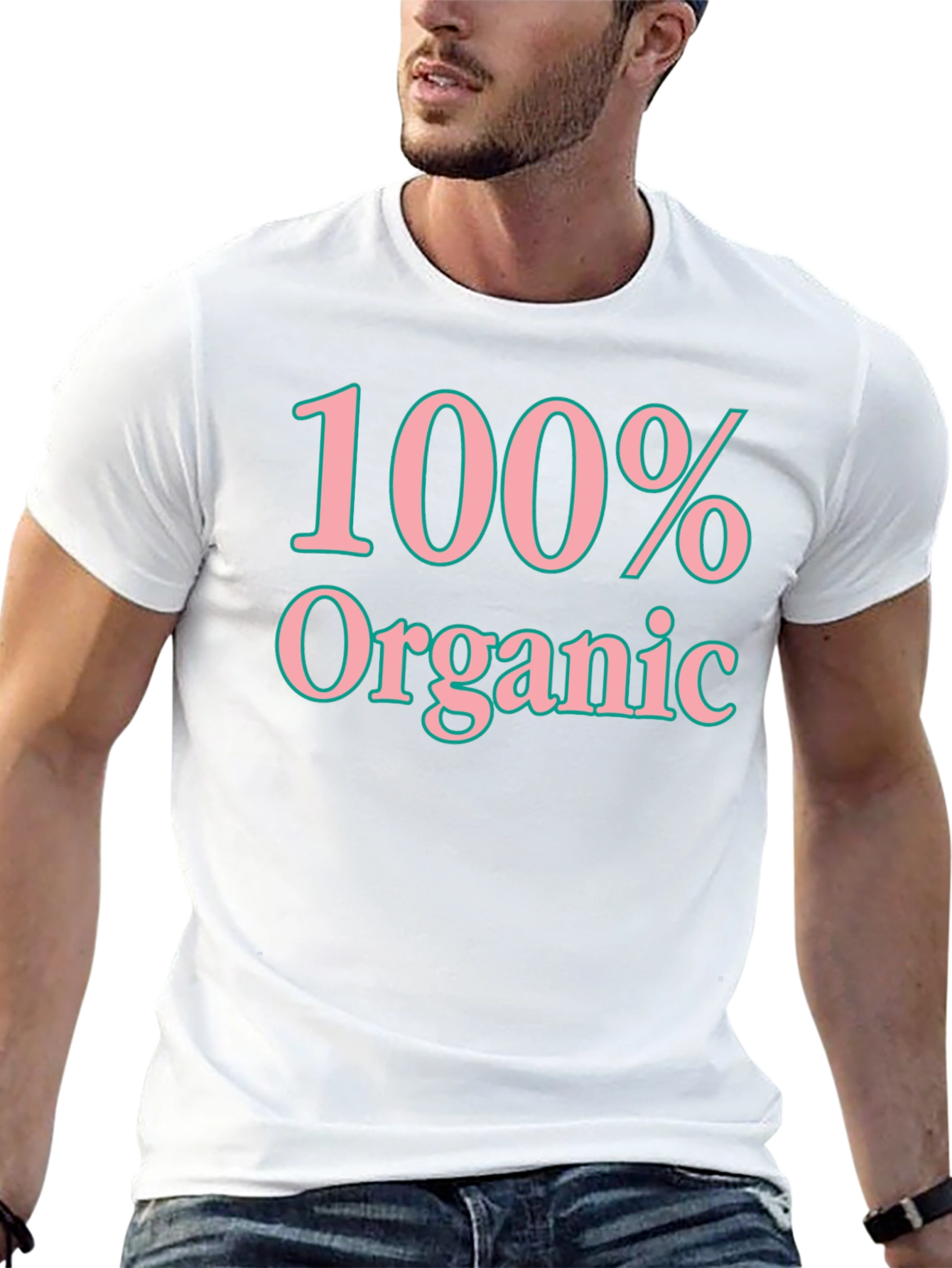 100% Organic Graphic T-Shirt - Soft Cotton Blend
