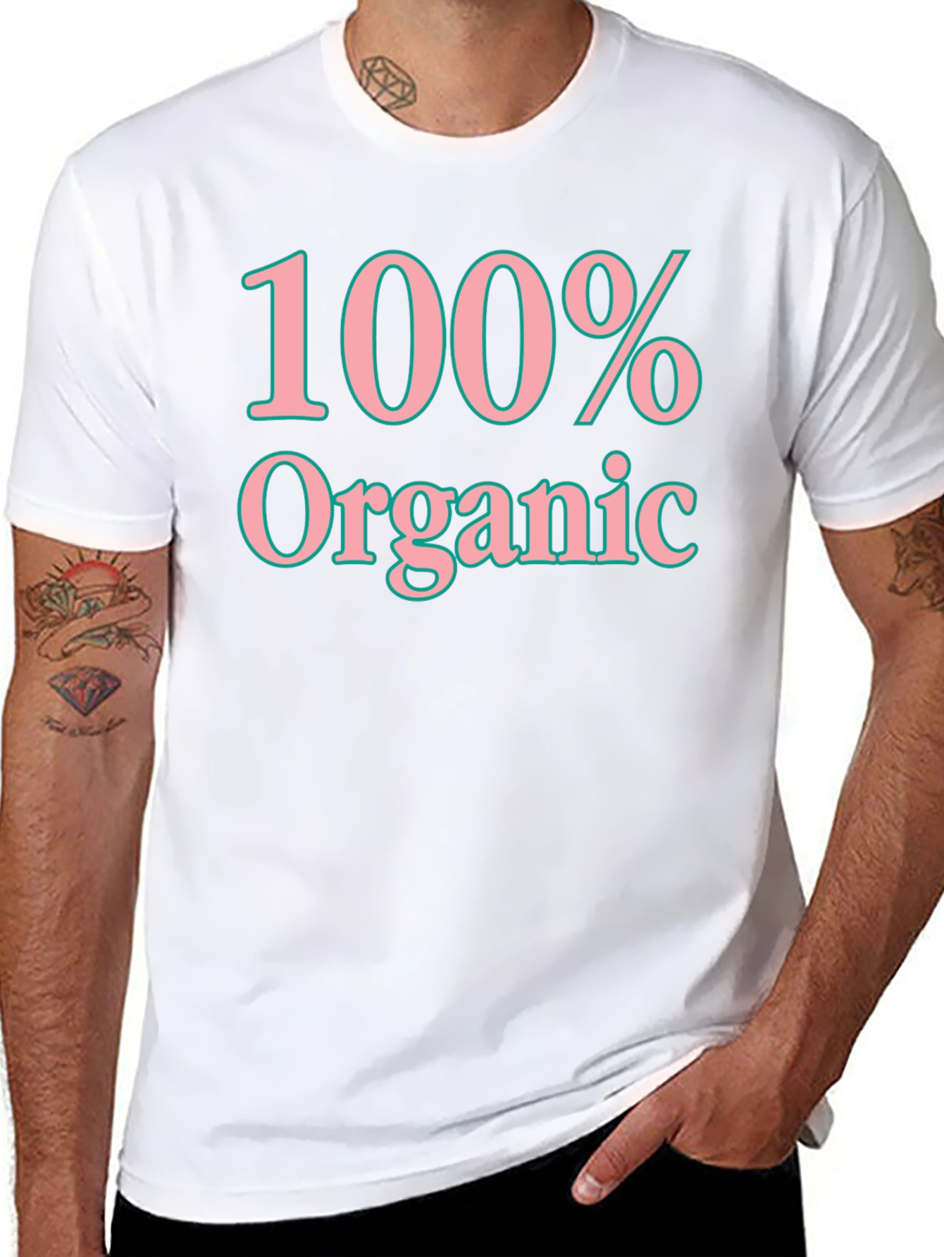 100% Organic Graphic T-Shirt - Soft Cotton Blend