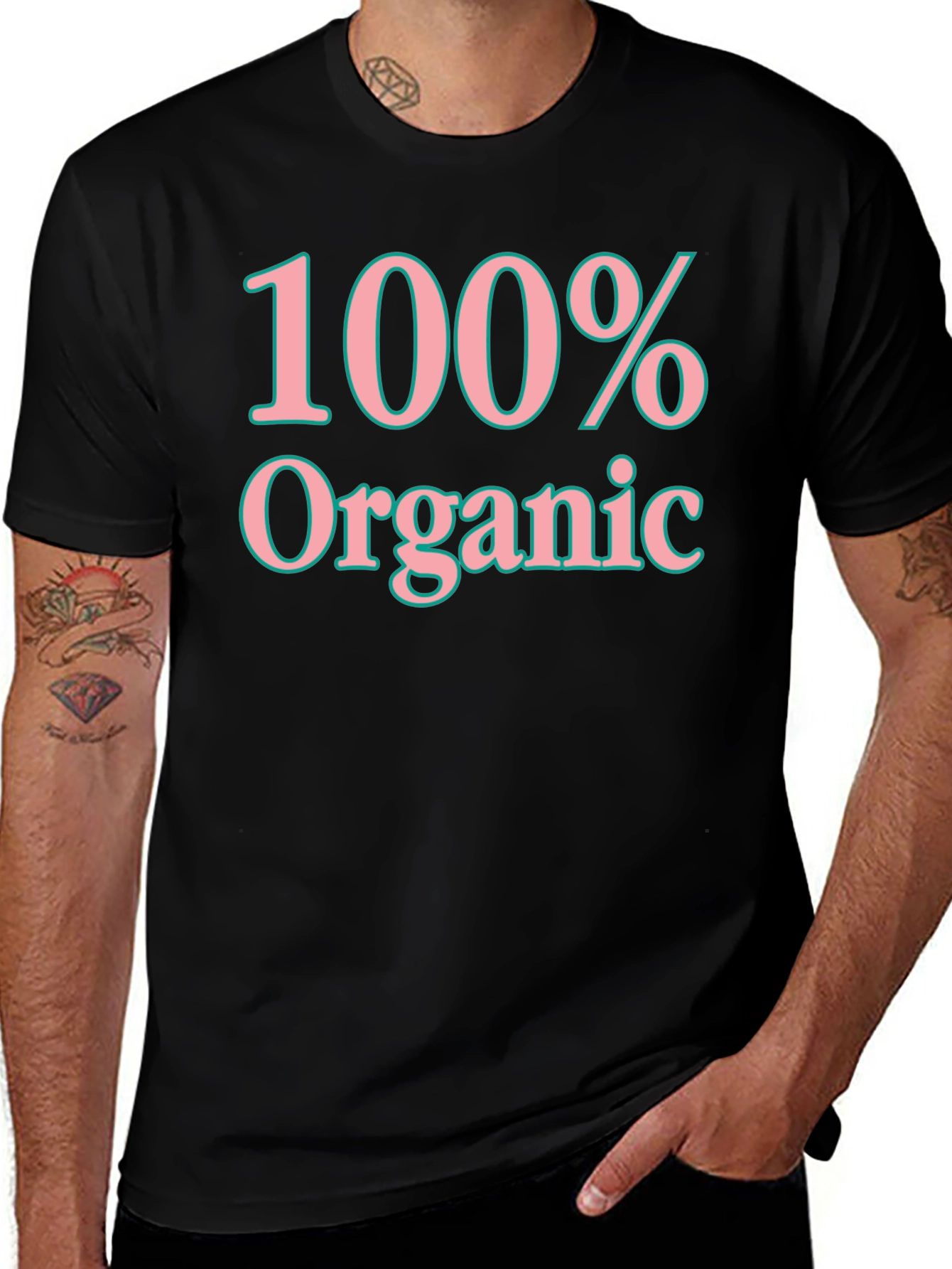 100% Organic Graphic T-Shirt - Soft Cotton Blend