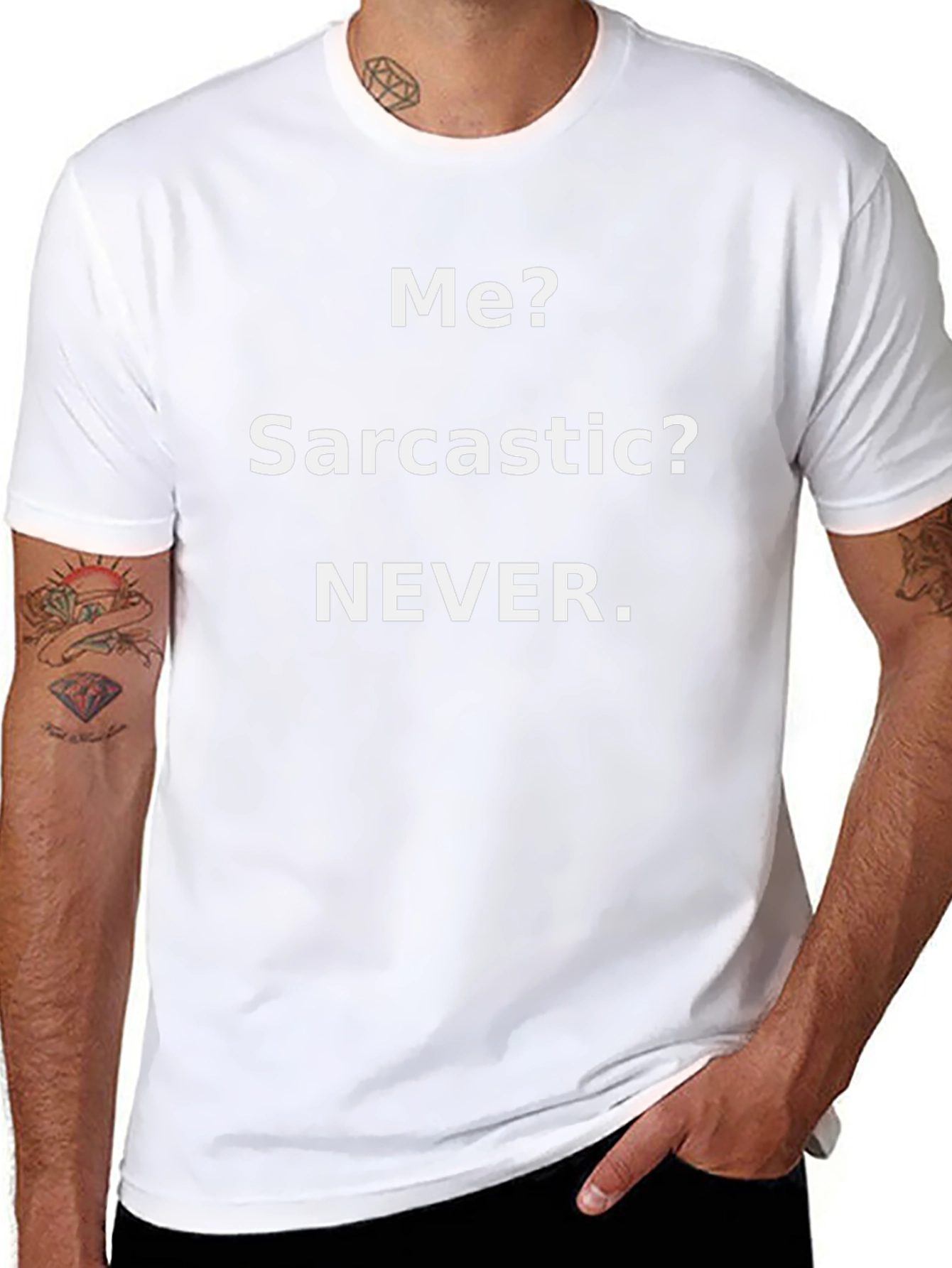 Sarcastic Humor Graphic Tee - Mens Black T-Shirt
