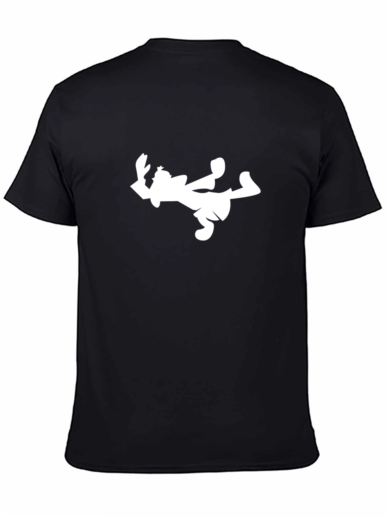 Cartoon Silhouette Black Tee