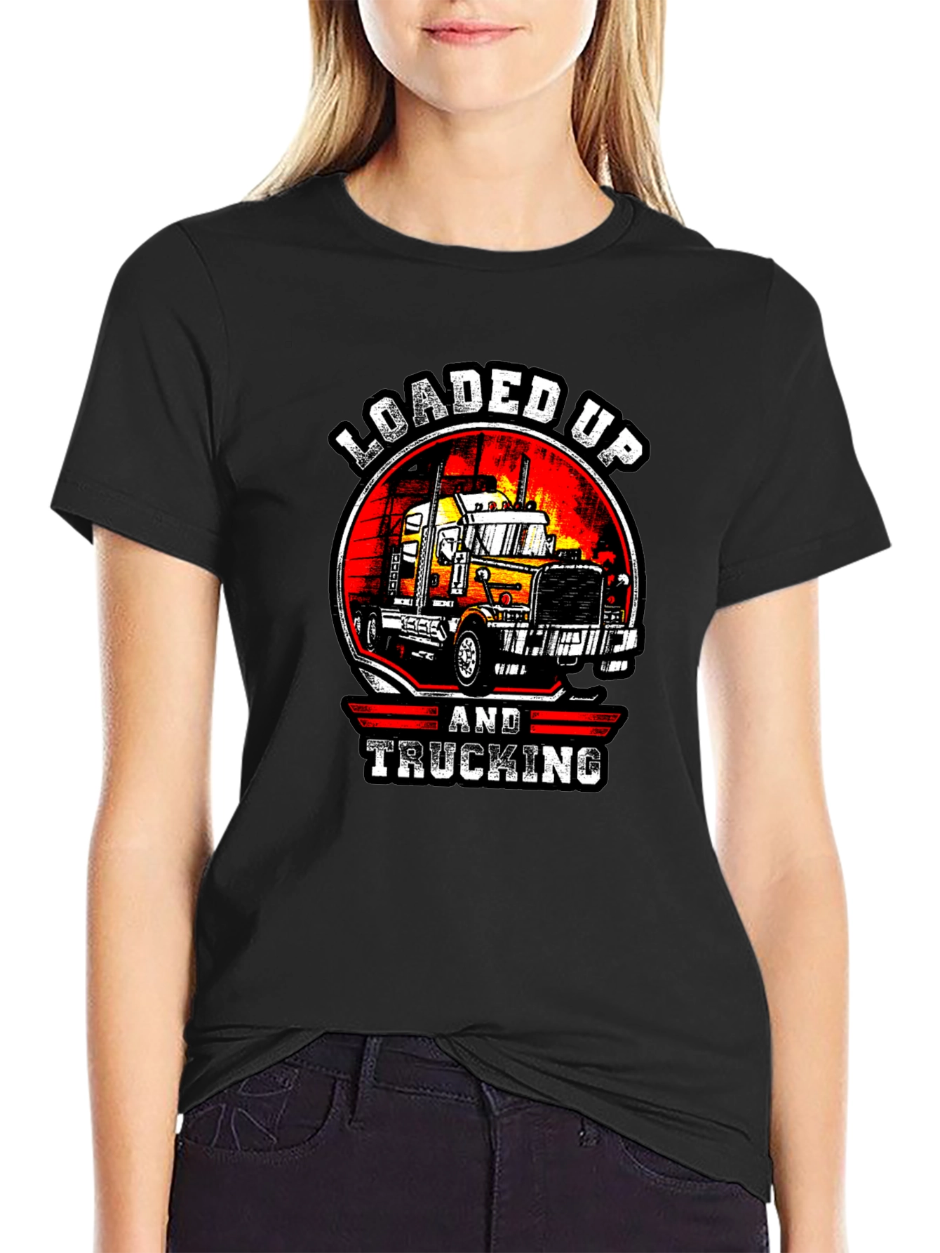 Loaded Up & Trucking Graphic T-Shirt