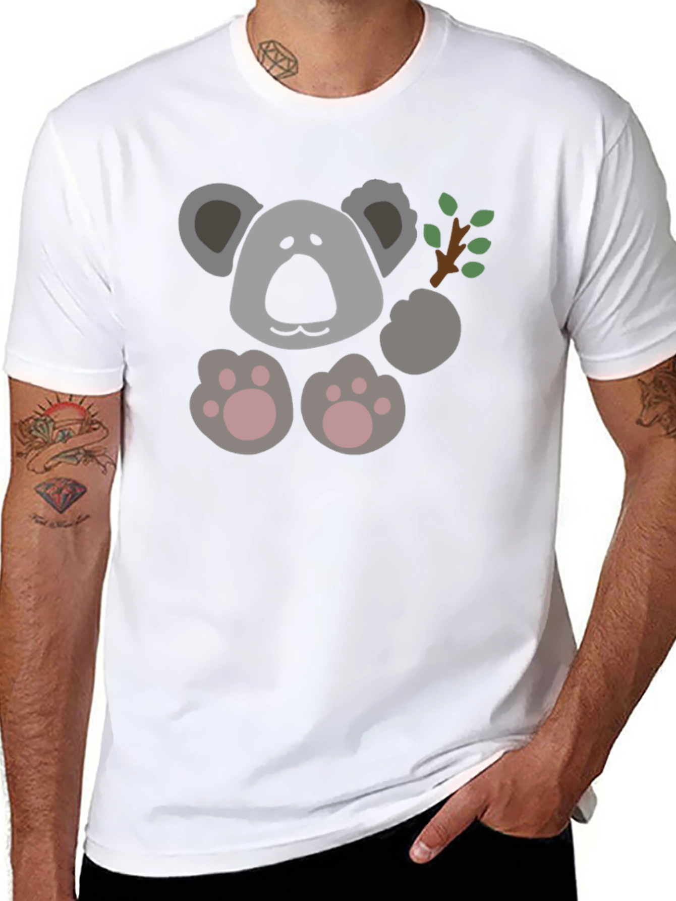 Koala Graphic Tee - Unisex Black T-Shirt