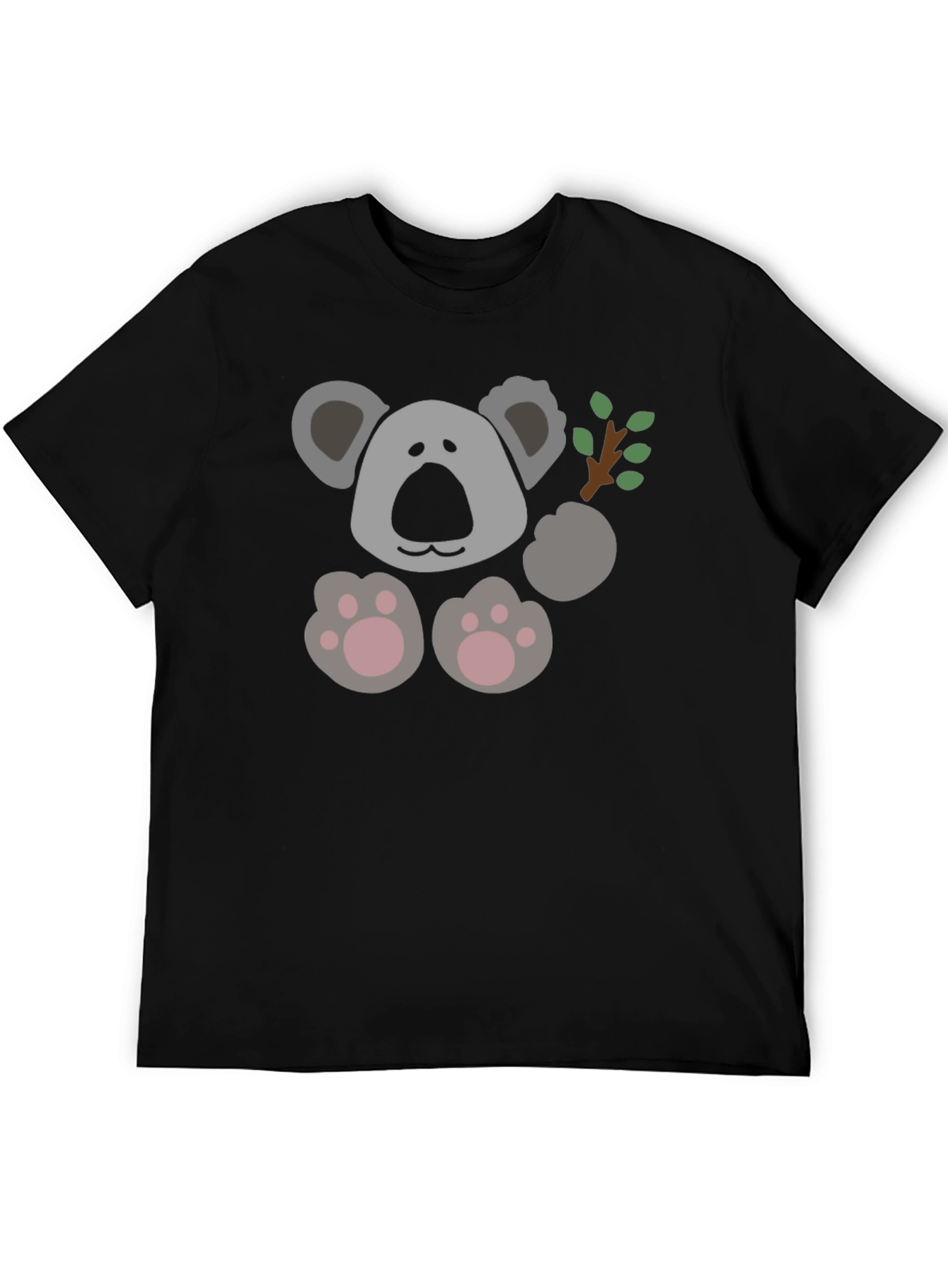 Koala Graphic Tee - Unisex Black T-Shirt