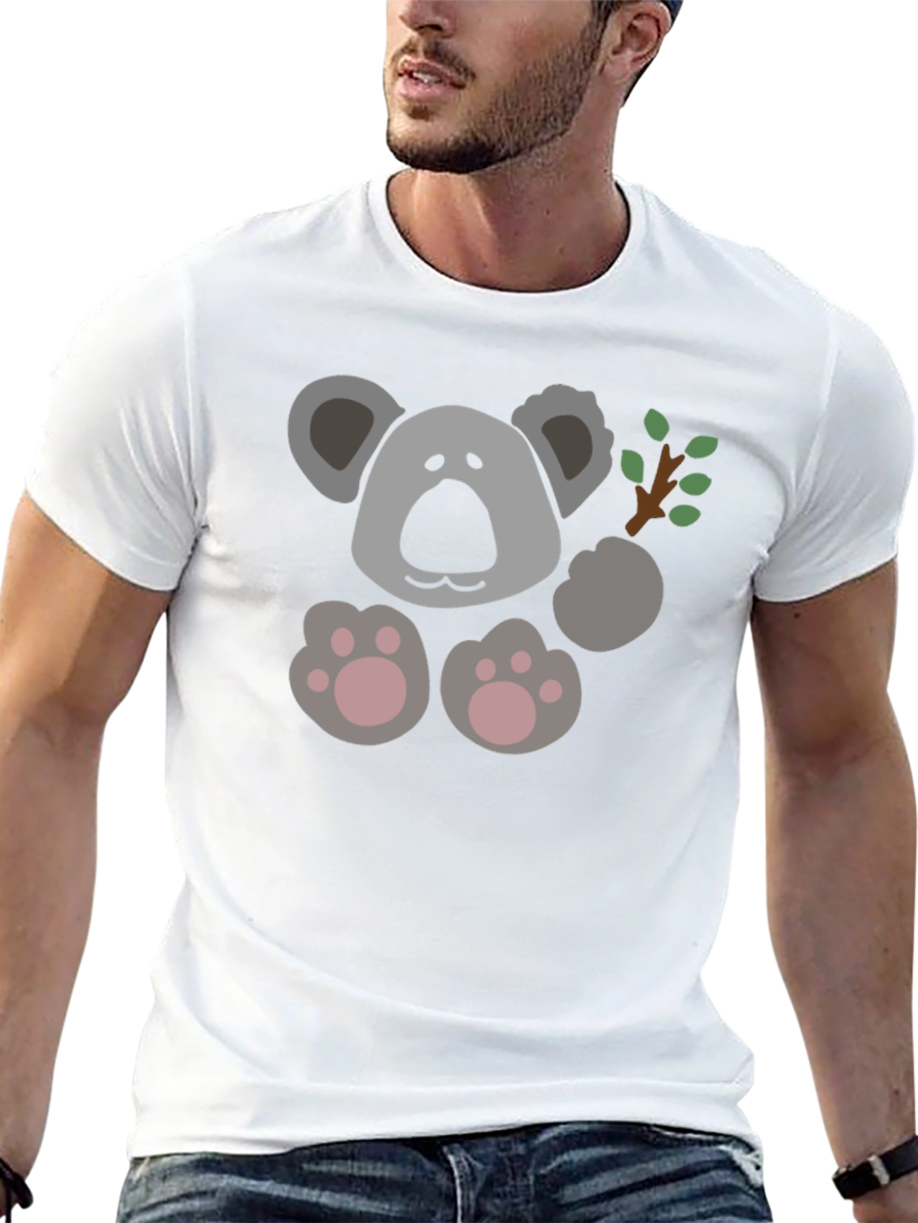 Koala Graphic Tee - Unisex Black T-Shirt
