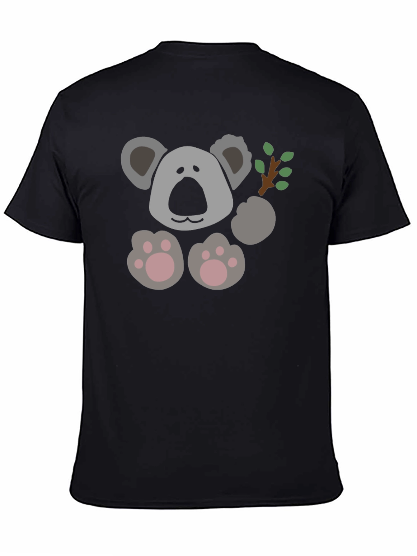 Koala Graphic Tee - Unisex Black T-Shirt
