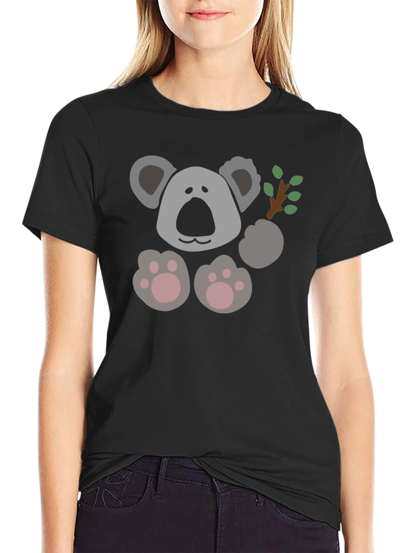 Koala Graphic Tee - Unisex Black T-Shirt