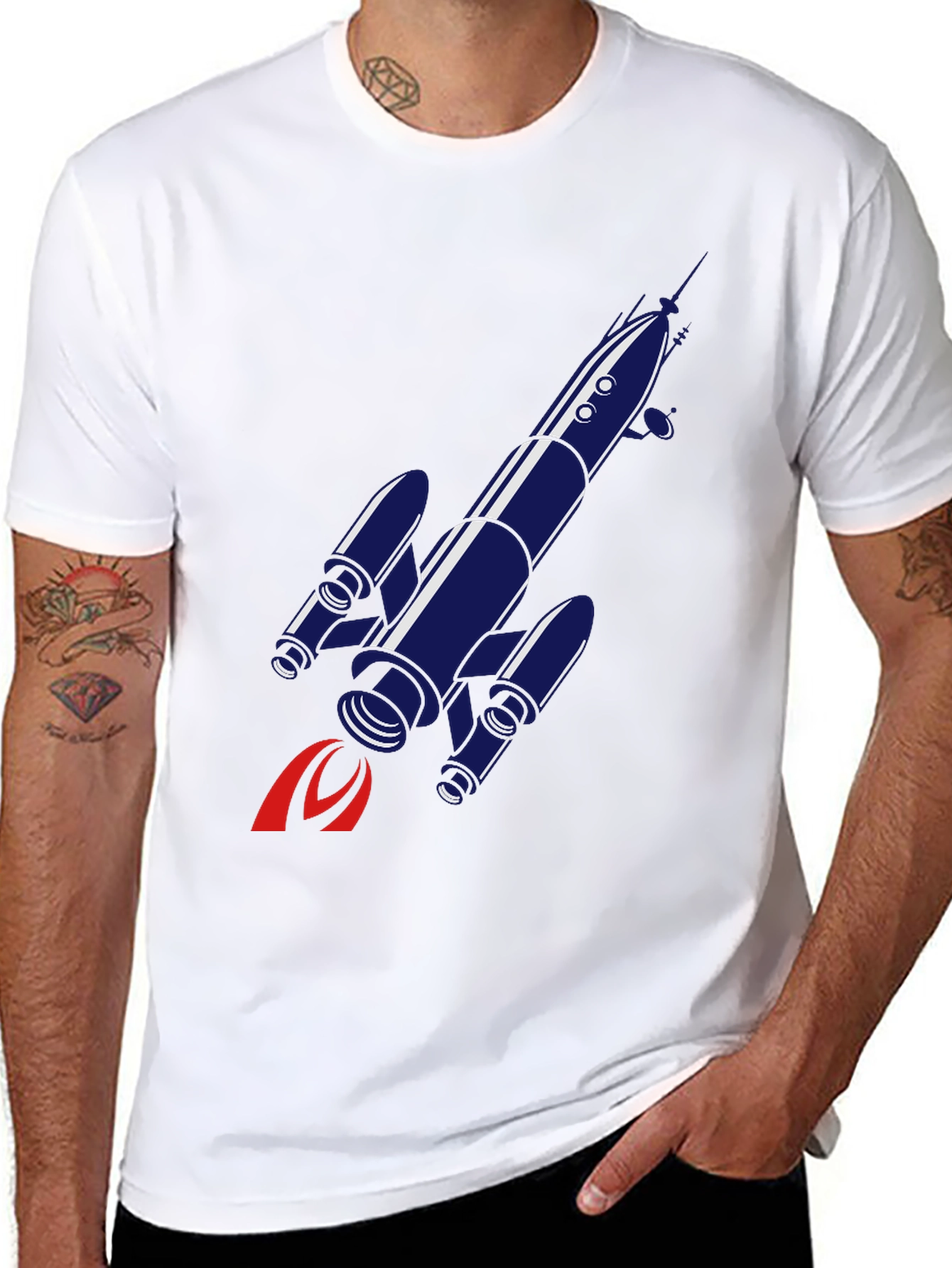 Rocket Graphic T-Shirt - Space Adventure Tee