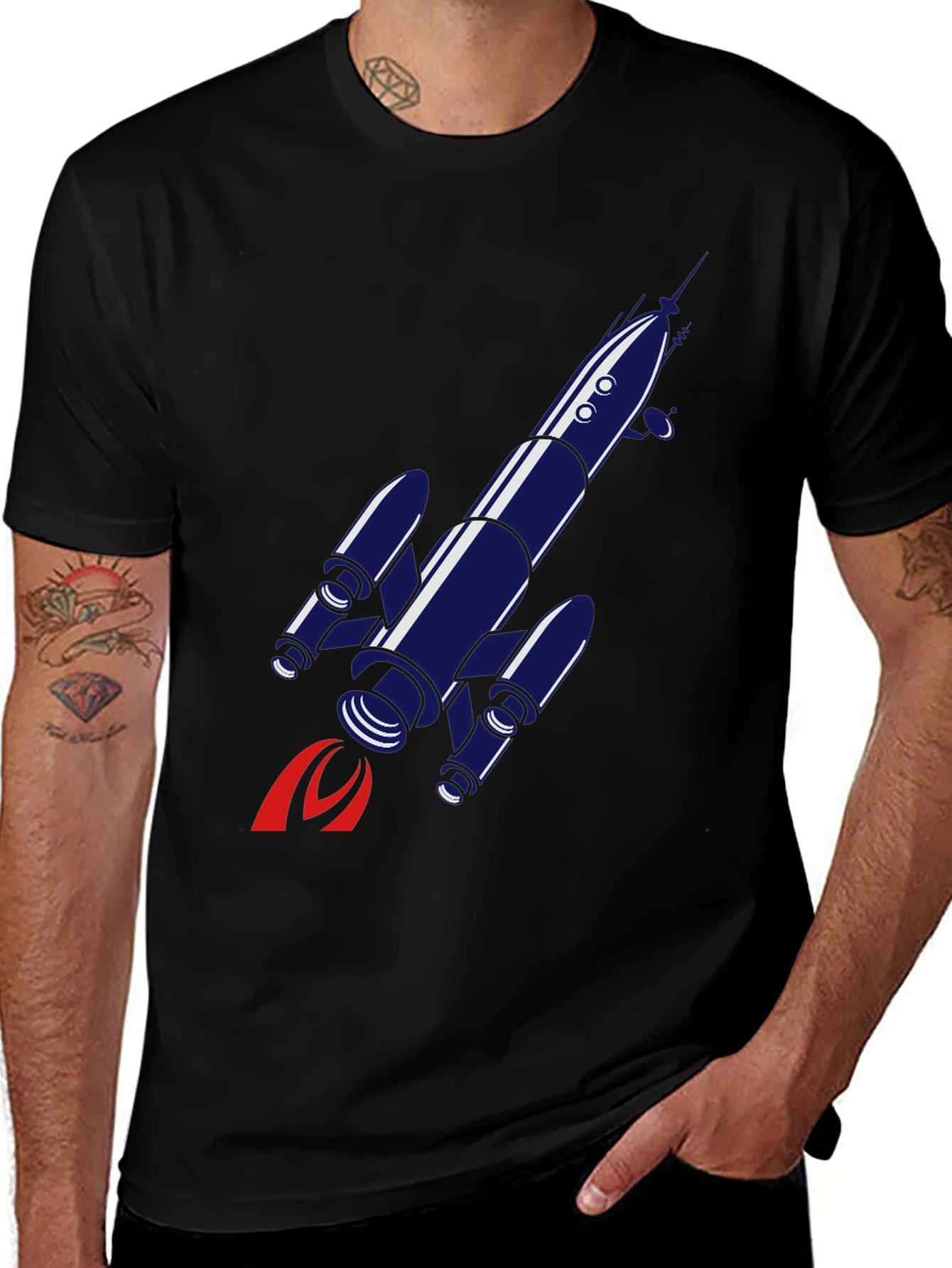 Rocket Graphic T-Shirt - Space Adventure Tee