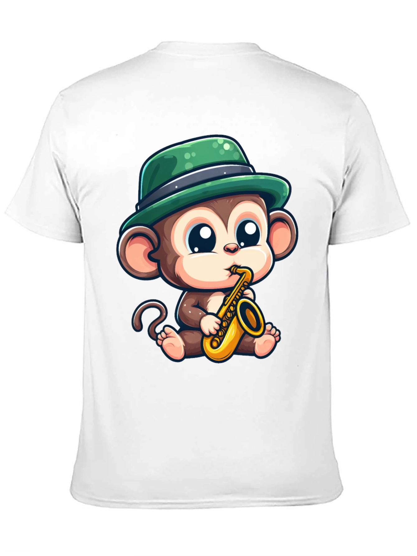 Monkey Saxophone T-Shirt: Cool Cartoon Graphic Tee