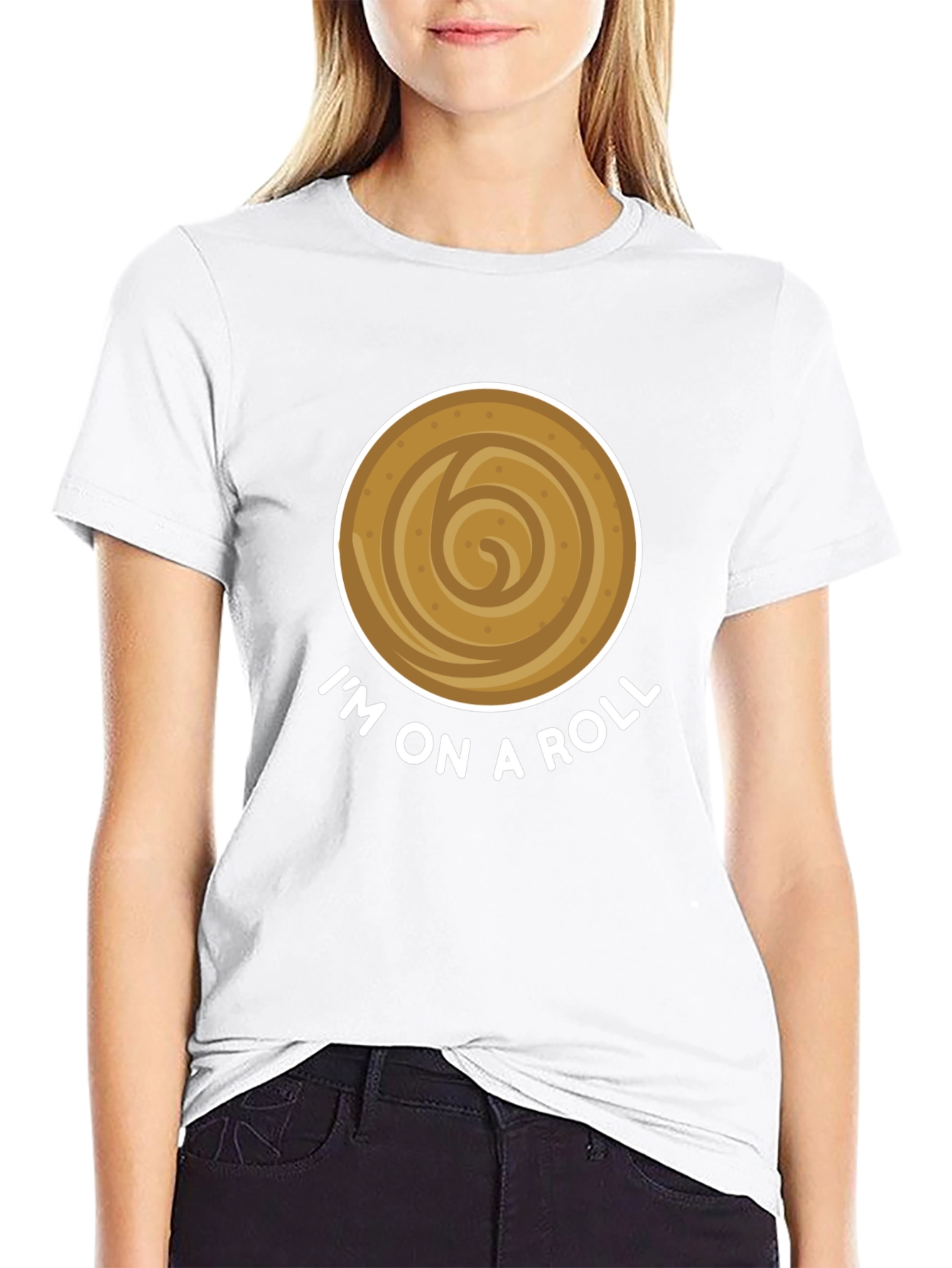 Im On A Roll Funny Cinnamon Roll T-Shirt