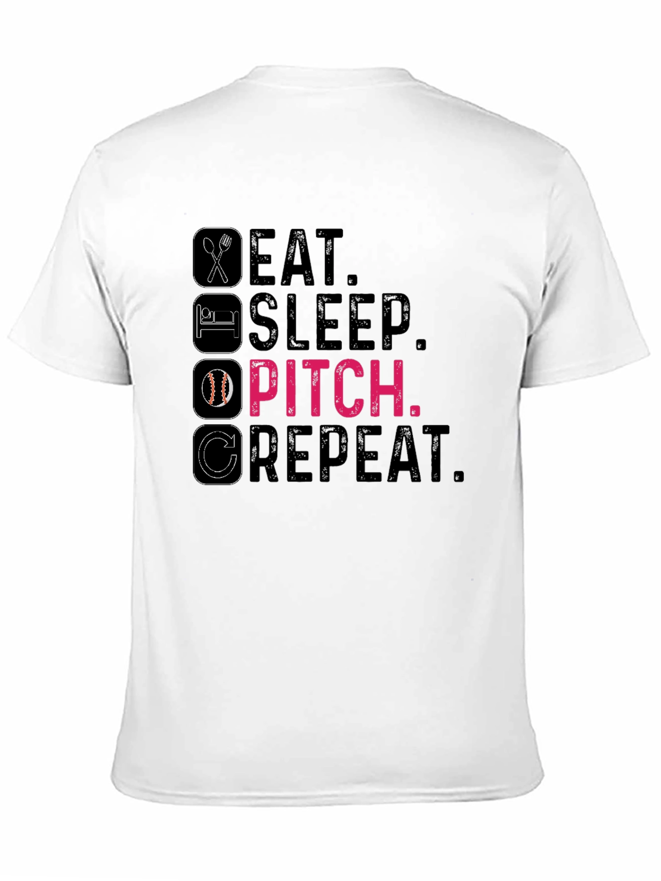 Eat Sleep Pitch Repeat T-Shirt