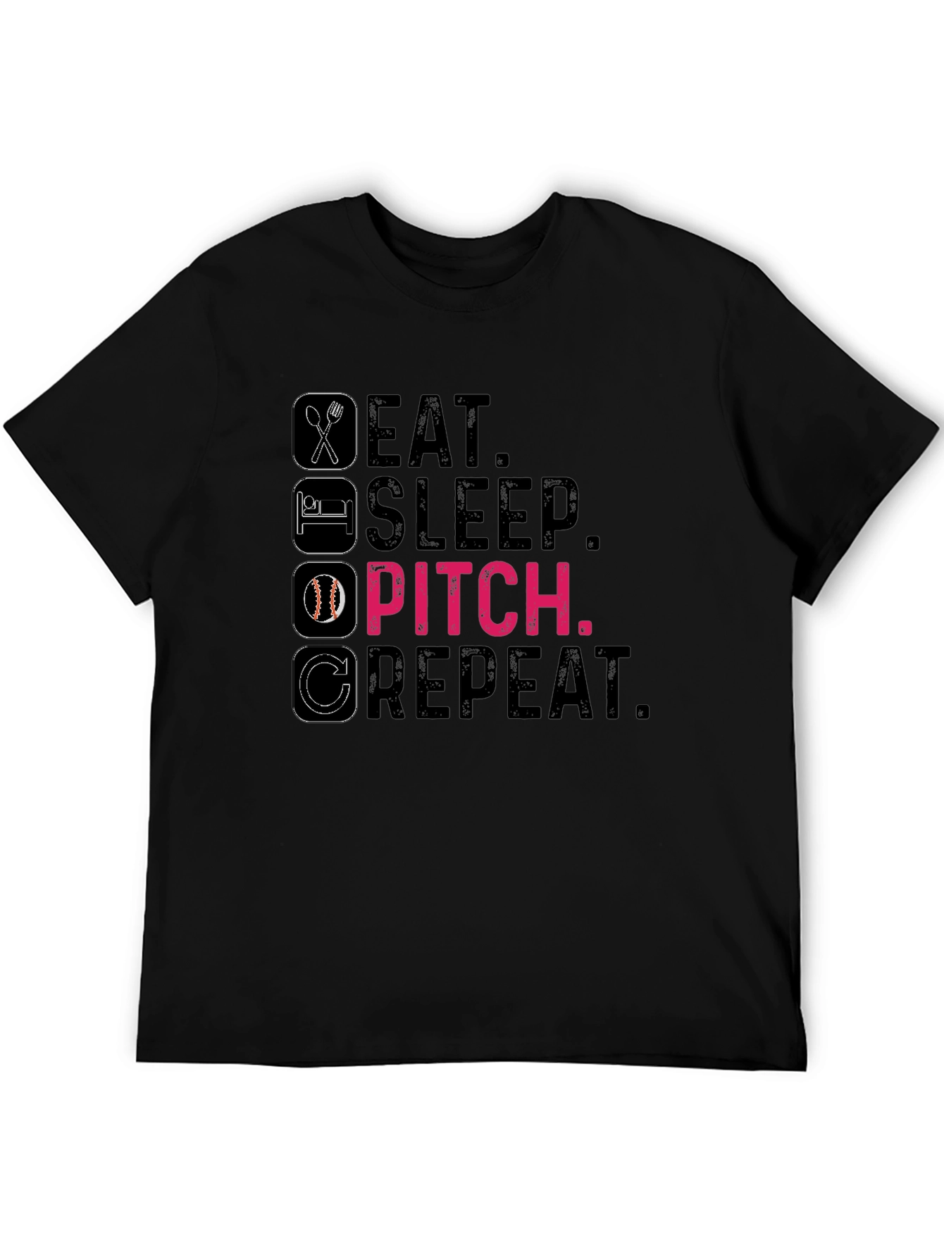 Eat Sleep Pitch Repeat T-Shirt