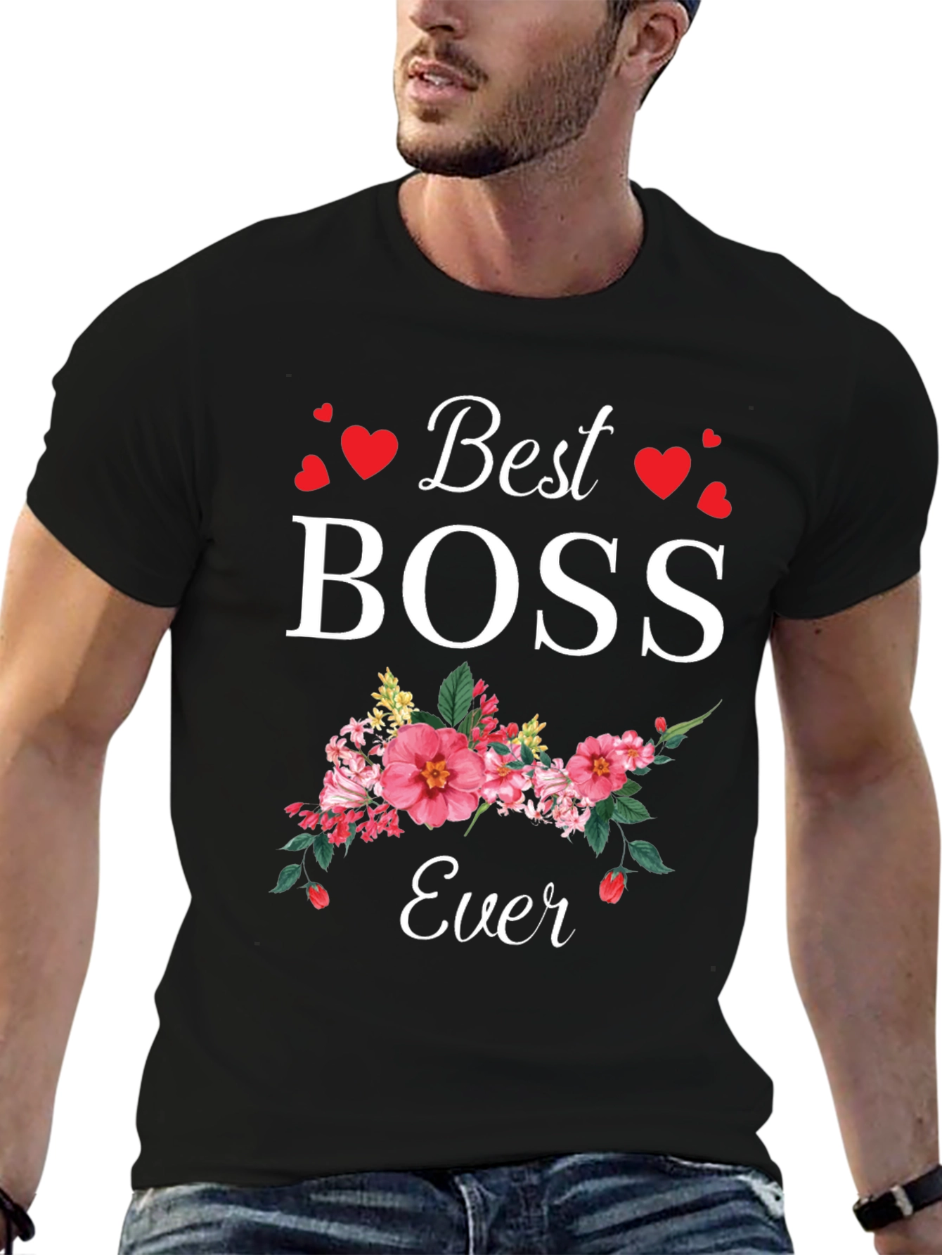 Best Boss Ever Floral T-Shirt