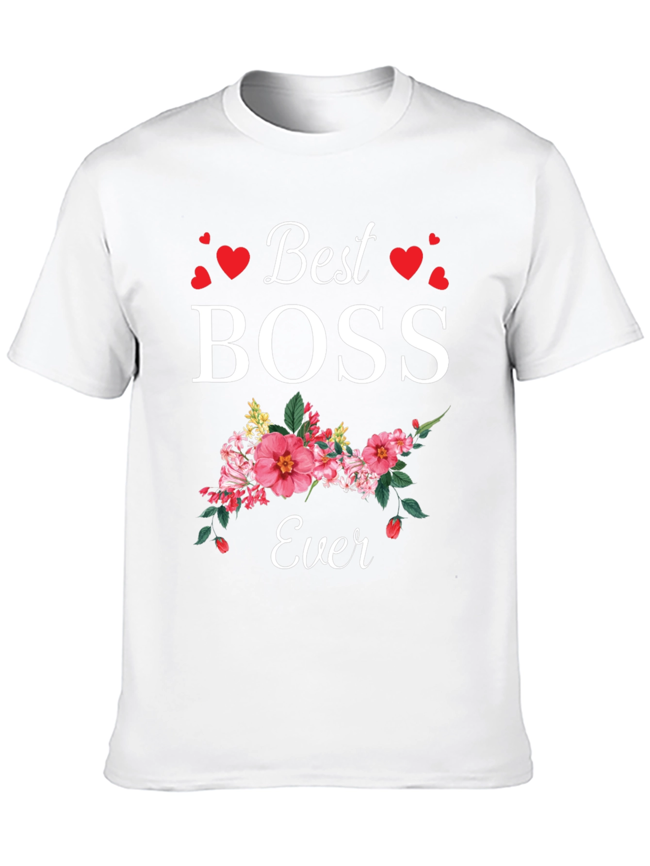 Best Boss Ever Floral T-Shirt