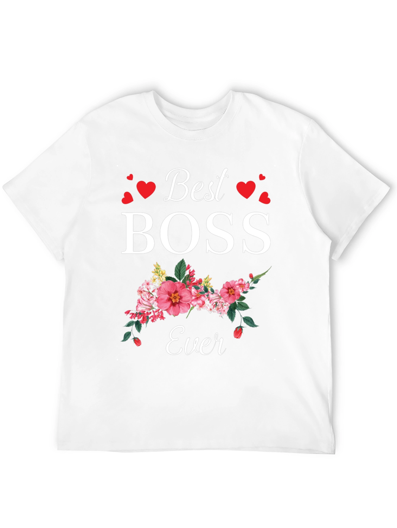 Best Boss Ever Floral T-Shirt
